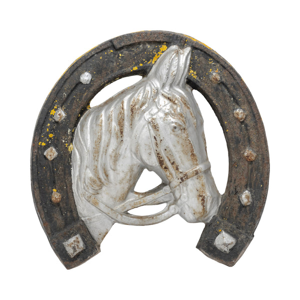 Antique French Cast Iron Horseshoe Trade Sign, Furnishings, Decor, Trade Sign