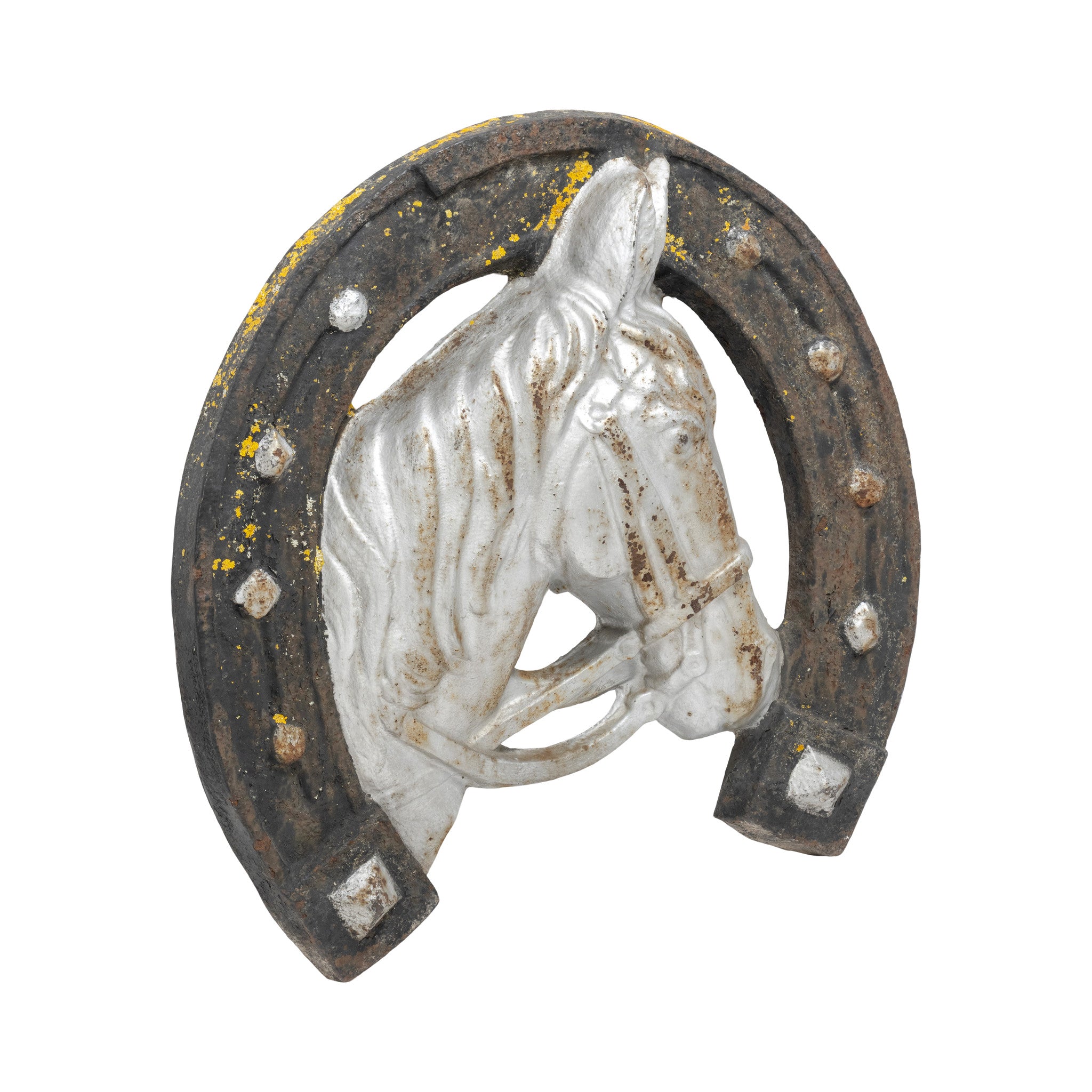 Antique French Cast Iron Horseshoe Trade Sign