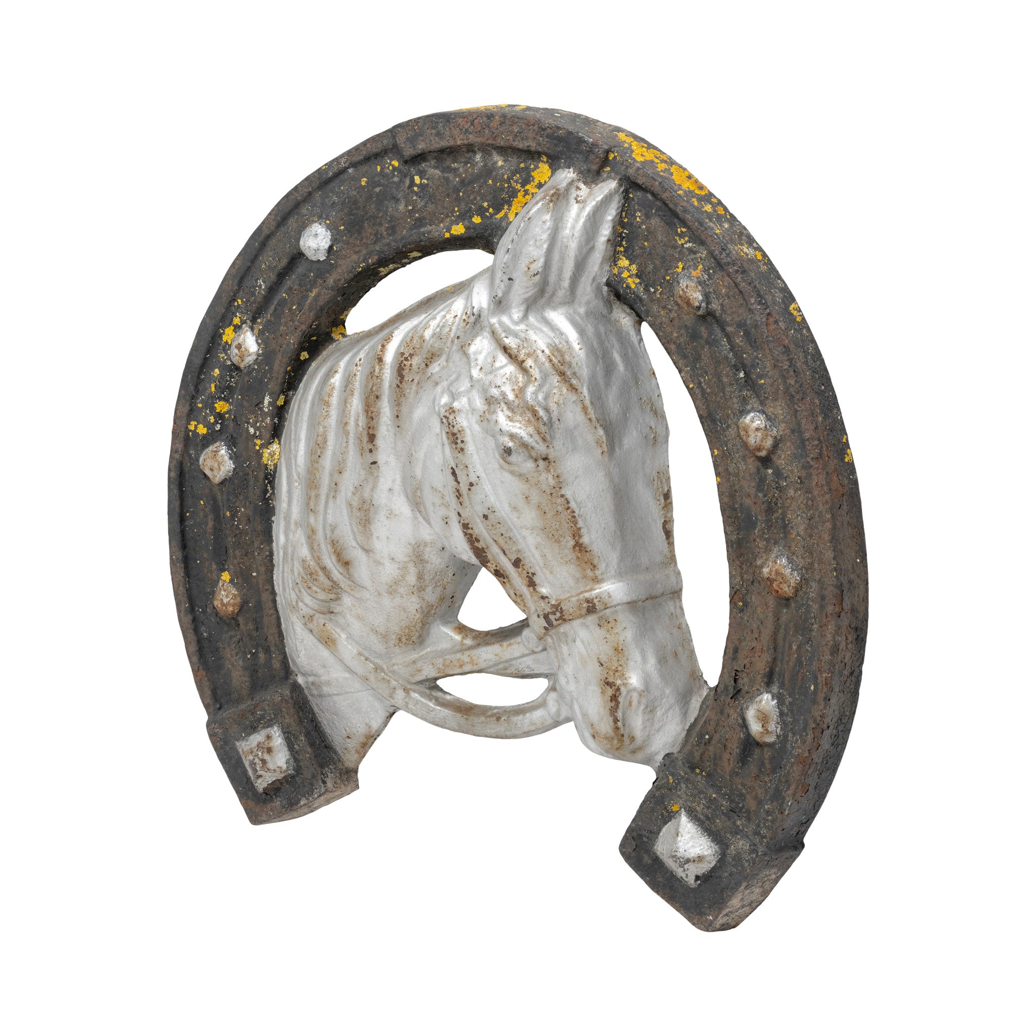 Antique French Cast Iron Horseshoe Trade Sign