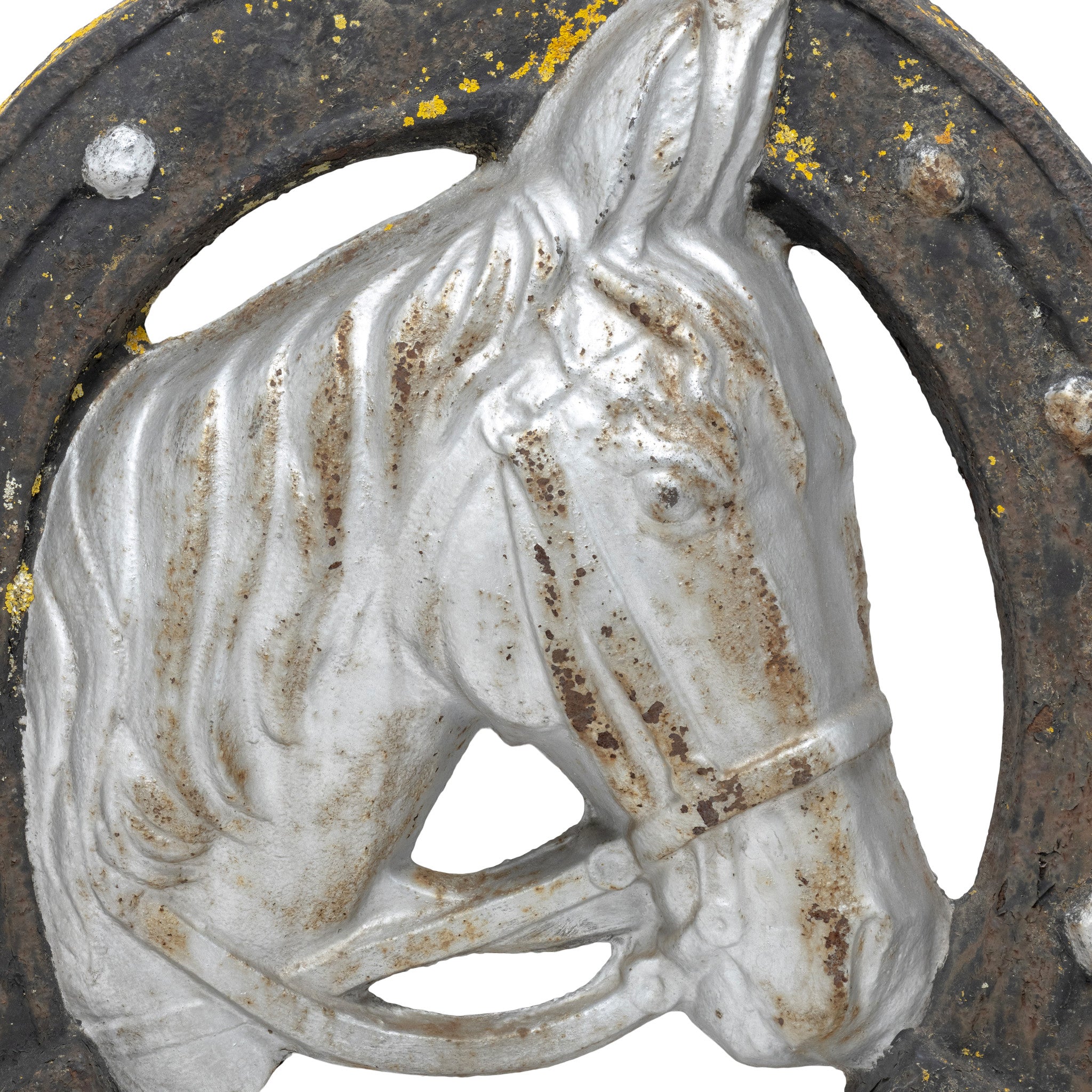 Antique French Cast Iron Horseshoe Trade Sign