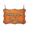 "Saloon Bar" Texas Trade Sign, Furnishings, Decor, Trade Sign