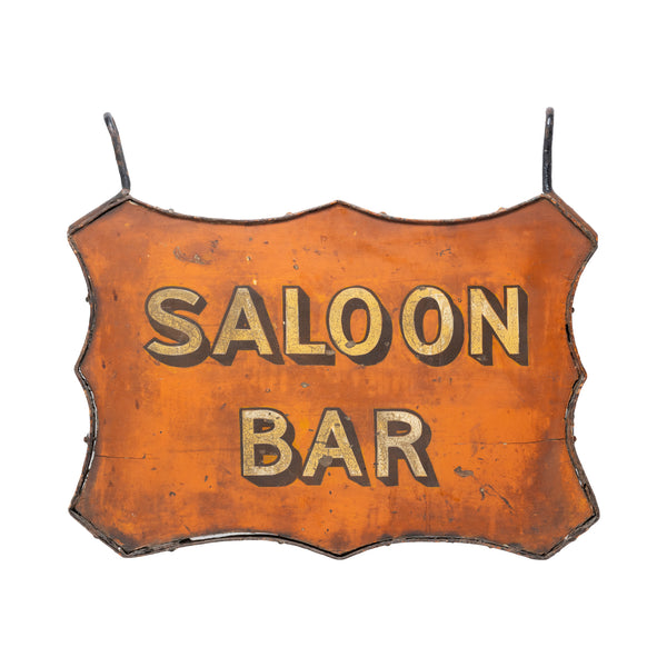 "Saloon Bar" Texas Trade Sign, Furnishings, Decor, Trade Sign