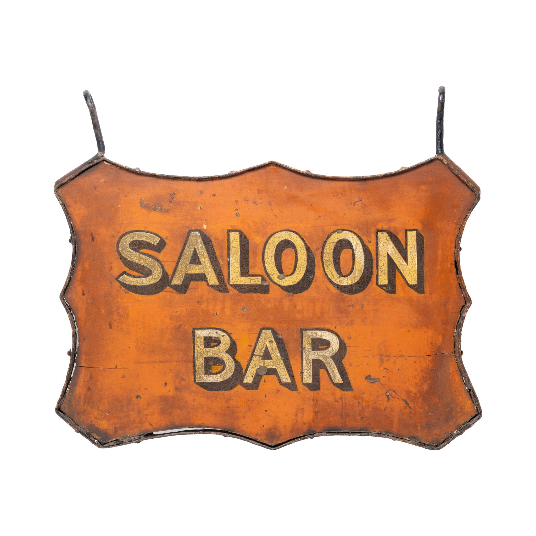 "Saloon Bar" Texas Trade Sign, Furnishings, Decor, Trade Sign