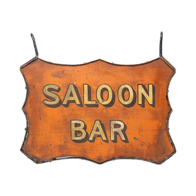 "Saloon Bar" Texas Trade Sign, Furnishings, Decor, Trade Sign