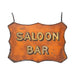 "Saloon Bar" Texas Trade Sign, Furnishings, Decor, Trade Sign