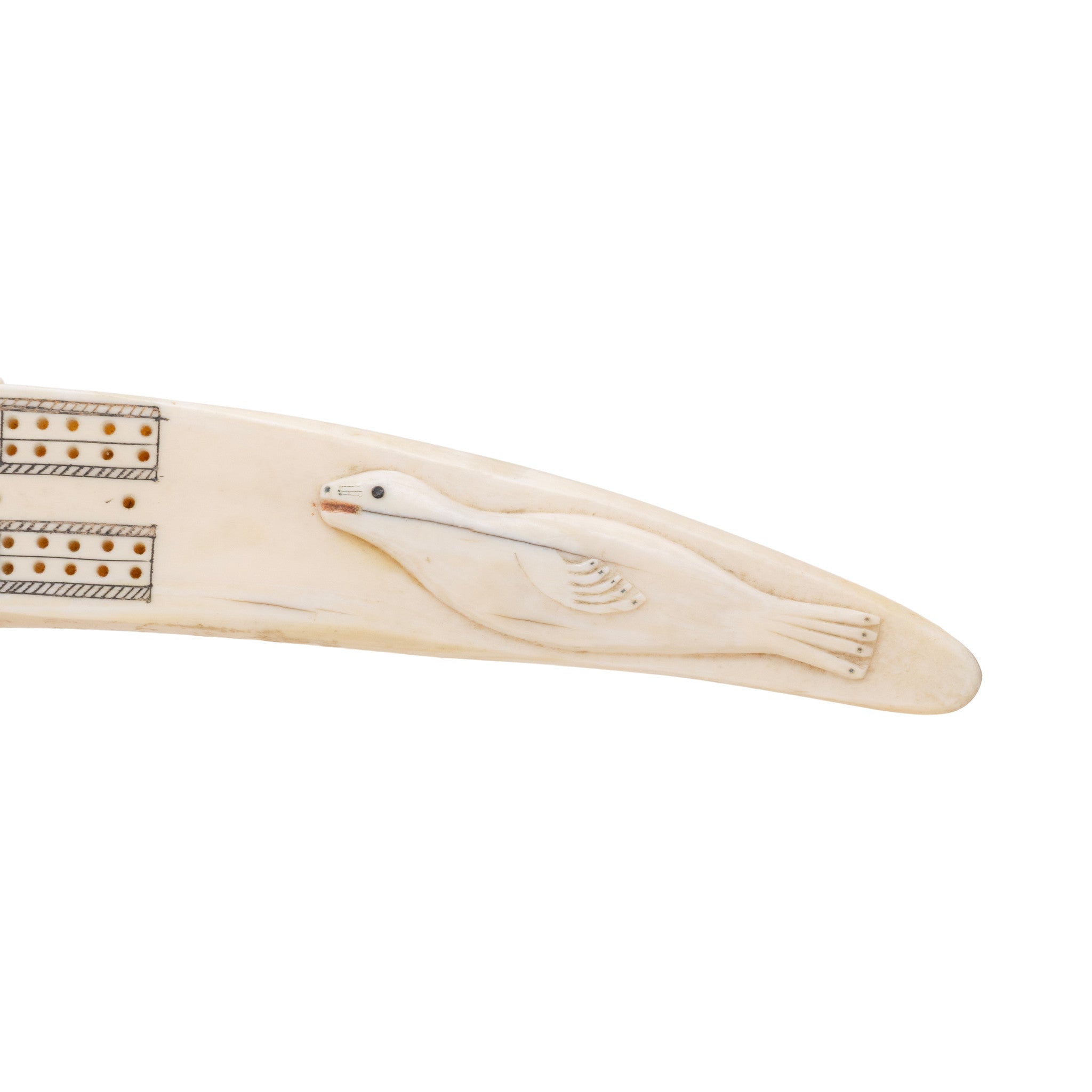 Walrus Ivory Cribbage Board