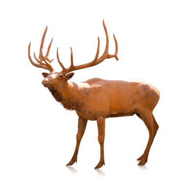 Life Size Bronze Elk Sculpture, Fine Art, Bronze, Decorative