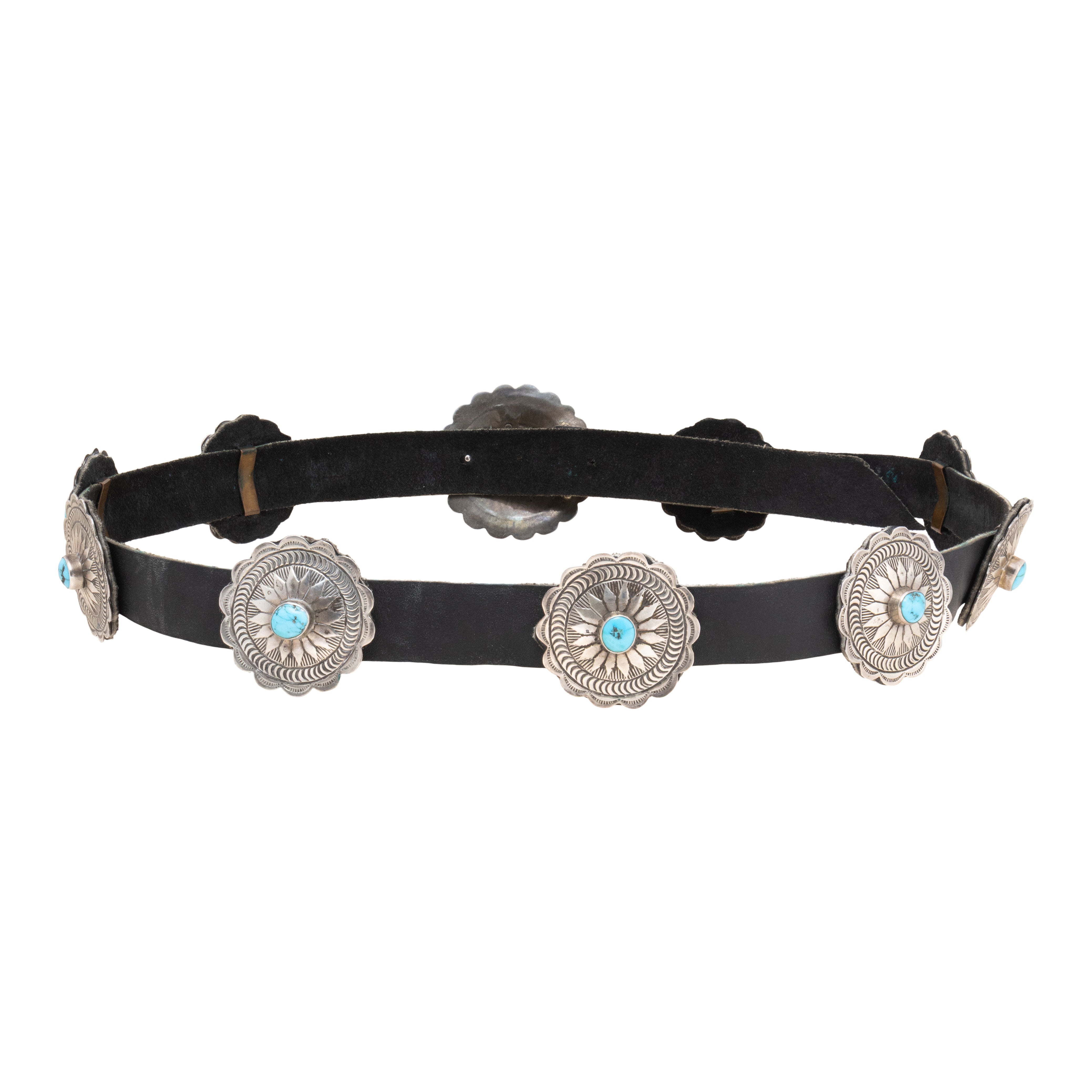 Navajo Turquoise Concho Belt