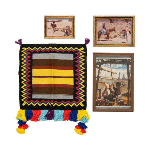 Navajo Single Saddle, Native, Weaving, Single Saddle Blanket