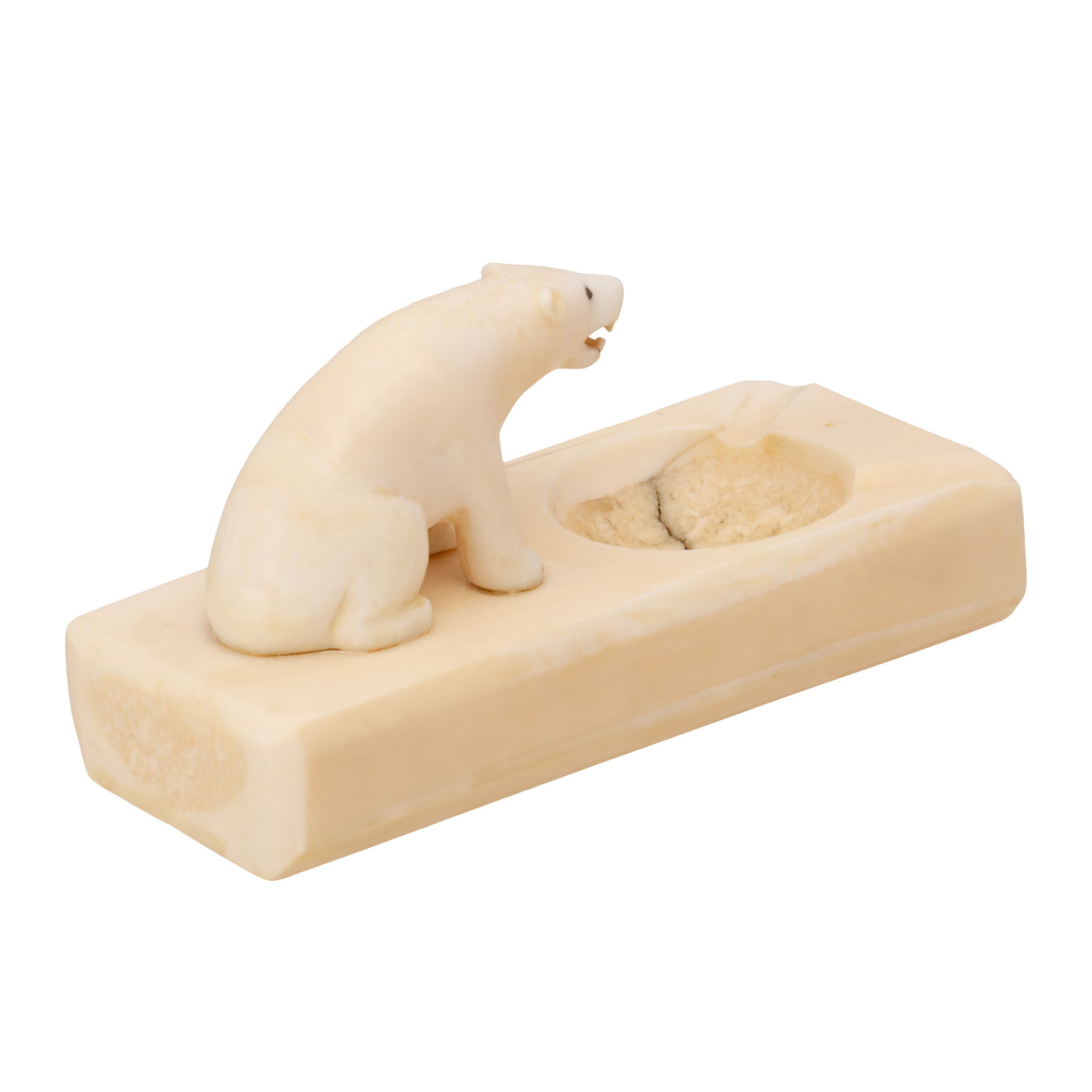 Walrus Ivory Polar Bear Ashtray