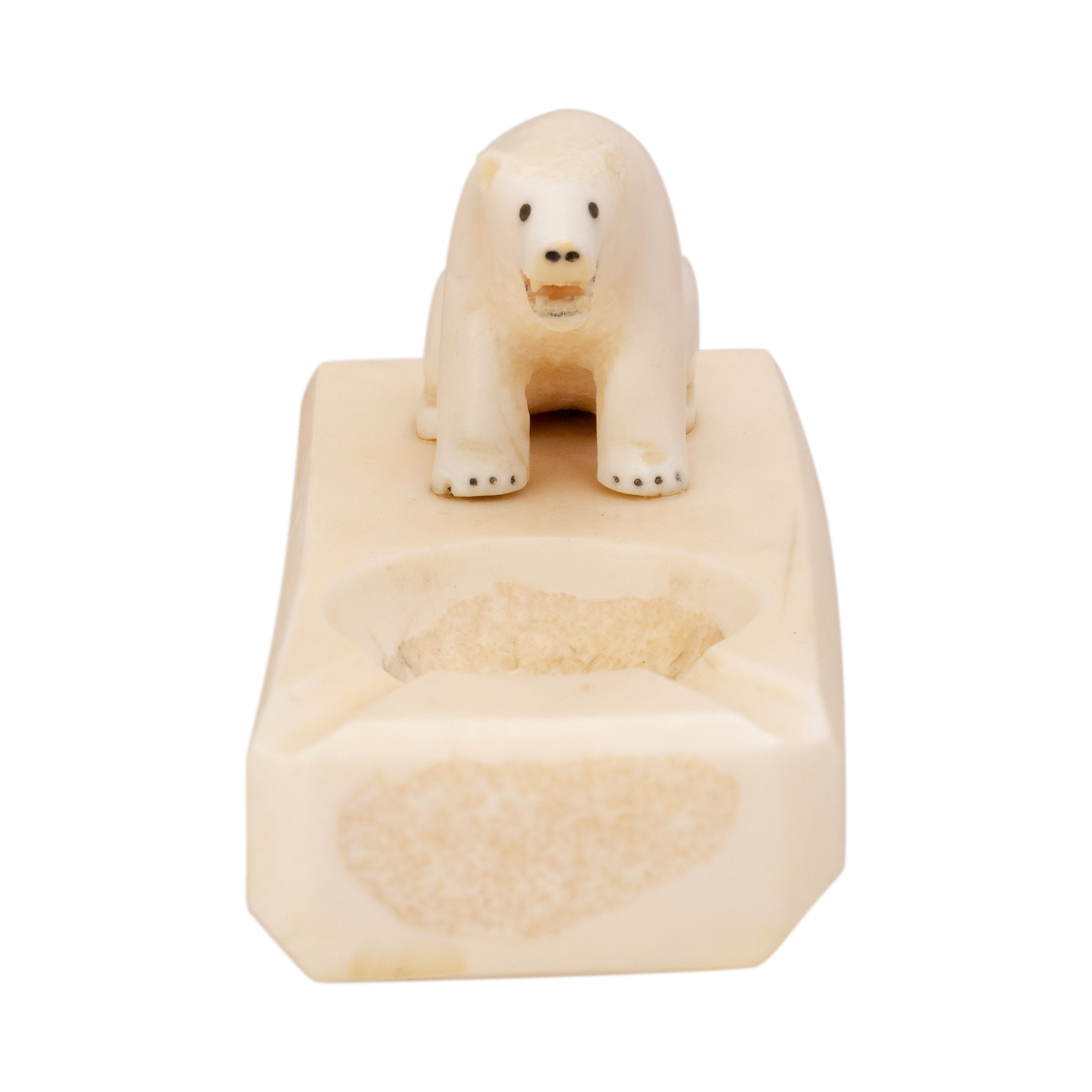Walrus Ivory Polar Bear Ashtray