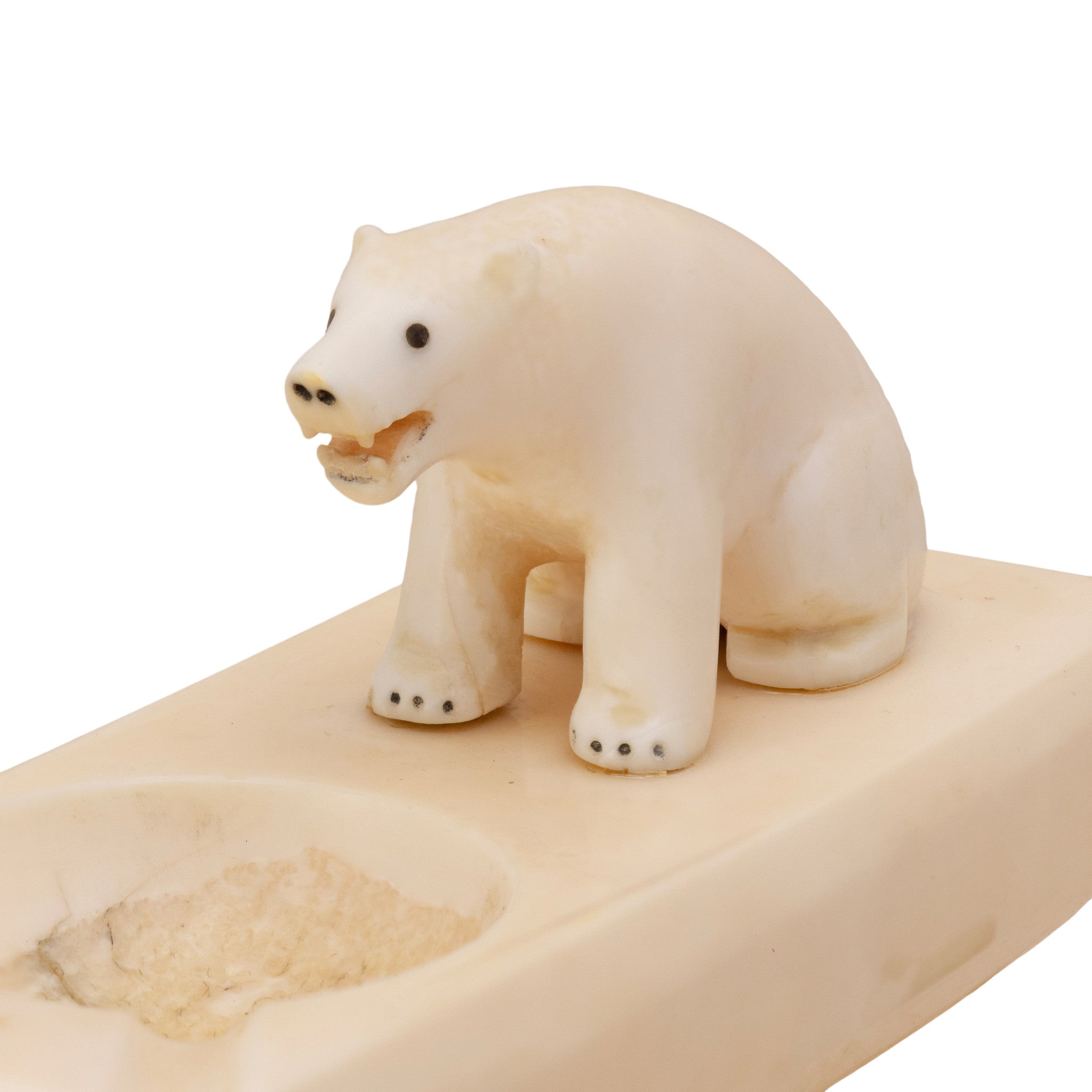 Walrus Ivory Polar Bear Ashtray