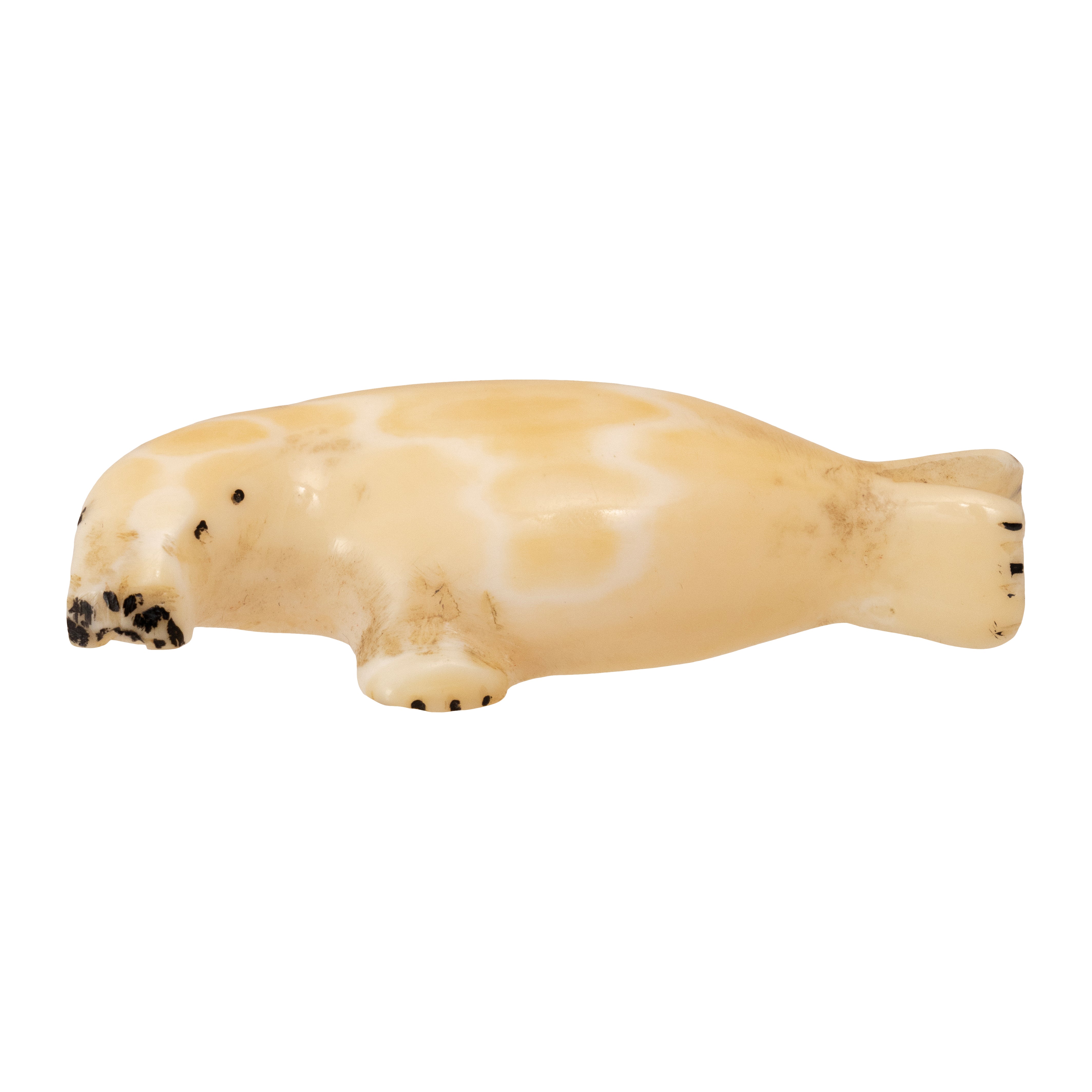 Miniature Inuit Fossilized Ivory Seal