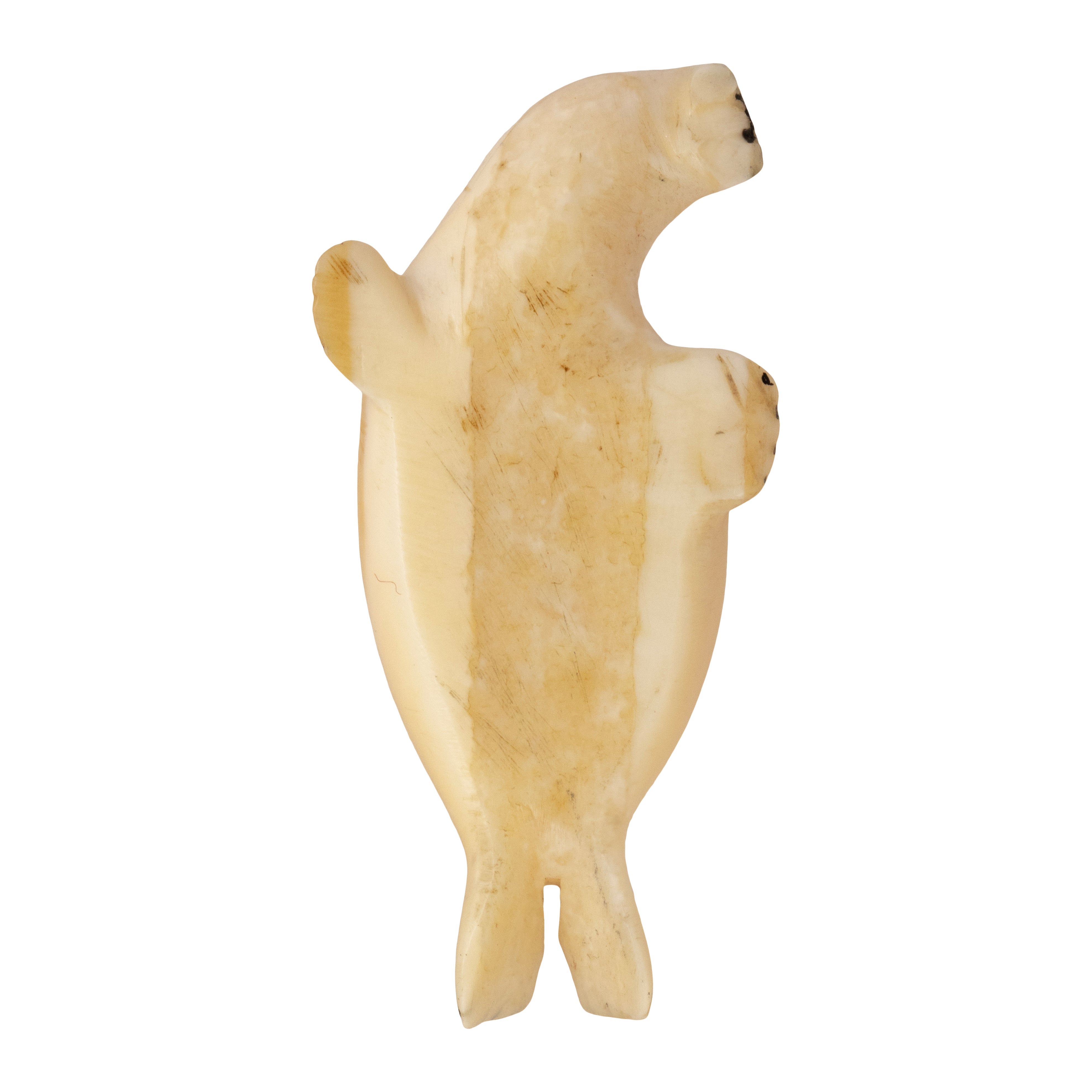 Miniature Inuit Fossilized Ivory Seal