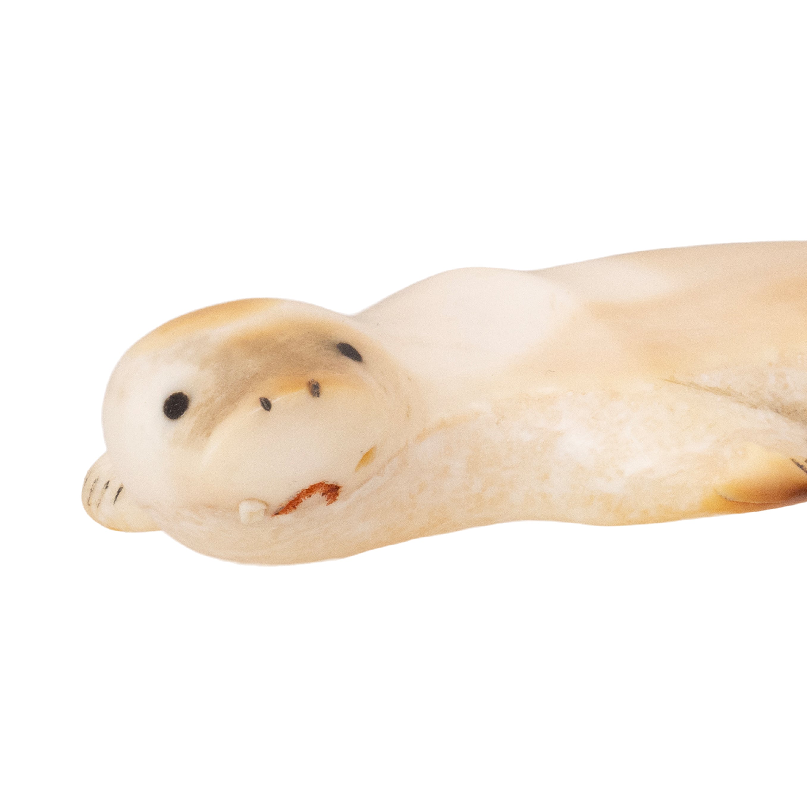 Miniature Inuit Fossilized Ivory Seal