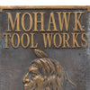 Mohawk Tool Works Advertising Cast Bronze Plaque