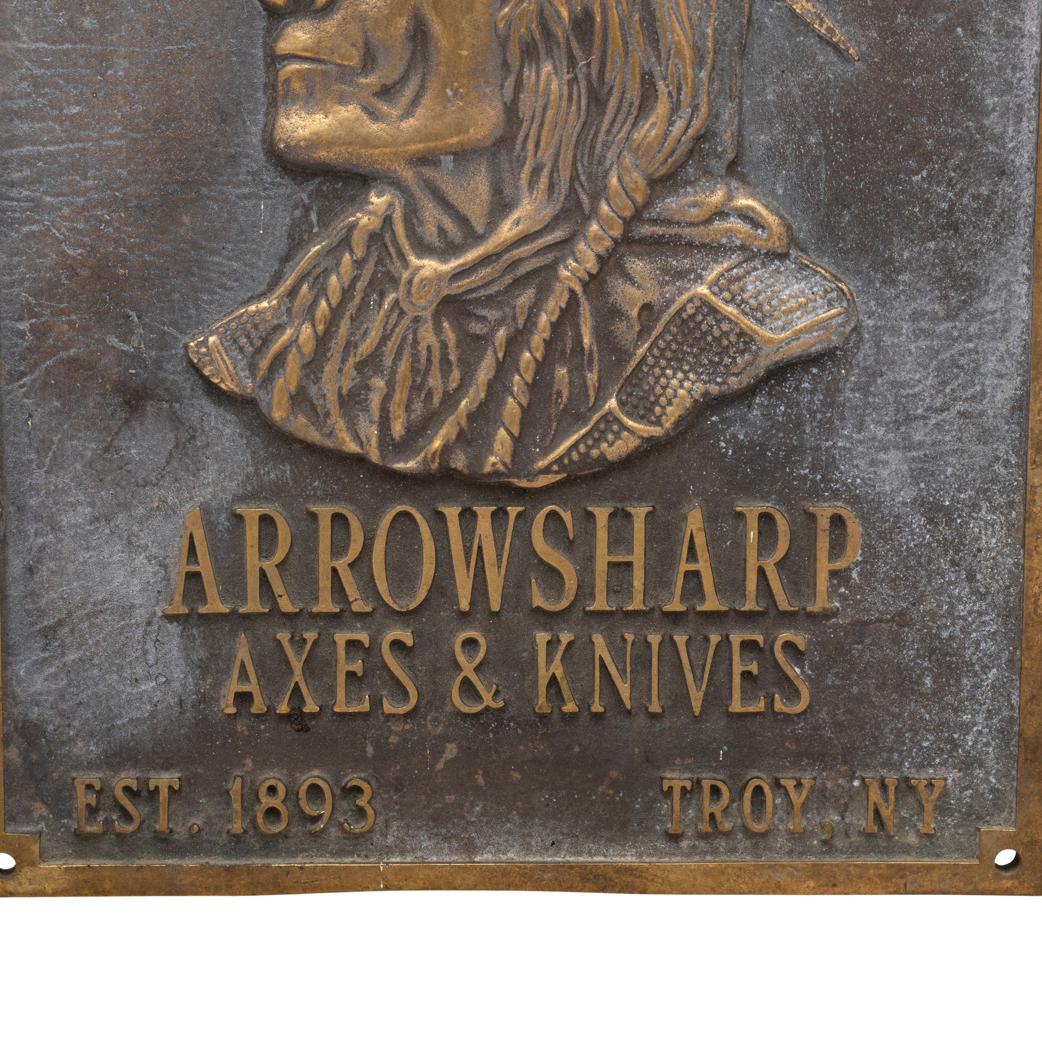 Mohawk Tool Works Advertising Cast Bronze Plaque