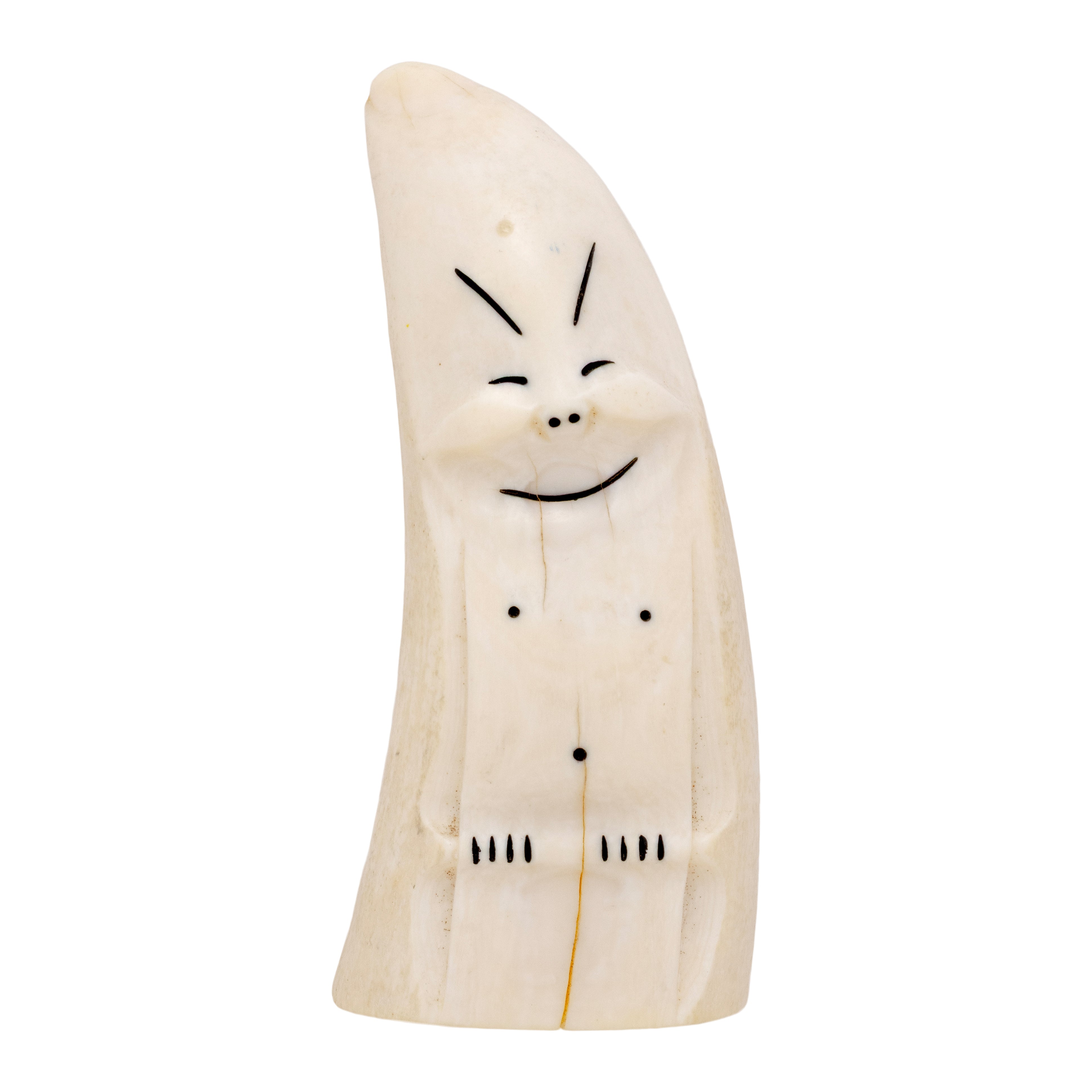 Alaskan Billiken, Native, Carving, Ivory