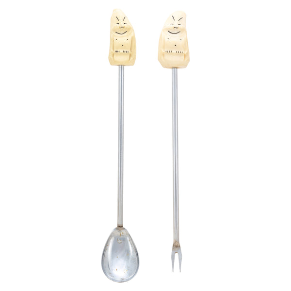 Billiken Hors d'oeuvre, Native, Carving, Ivory