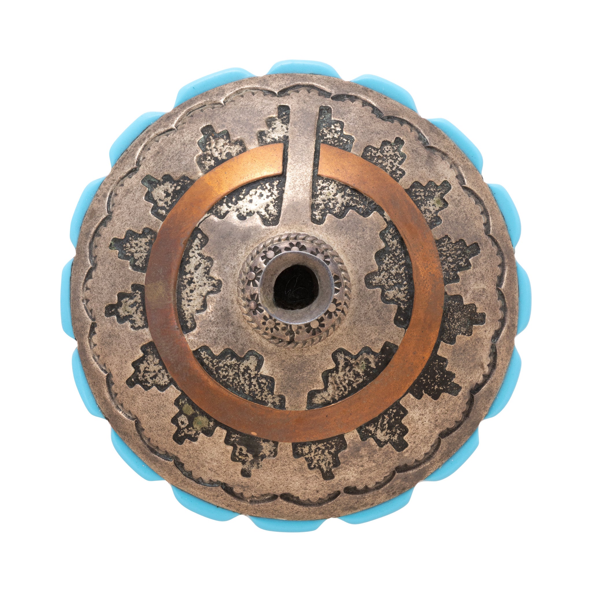 Navajo Stering and Turquoise Vessel