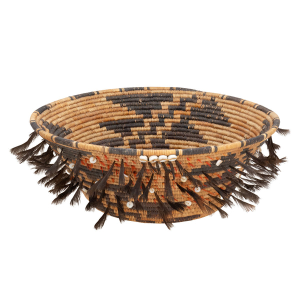 Pomo Gift Basket, Native, Basketry, Vertical