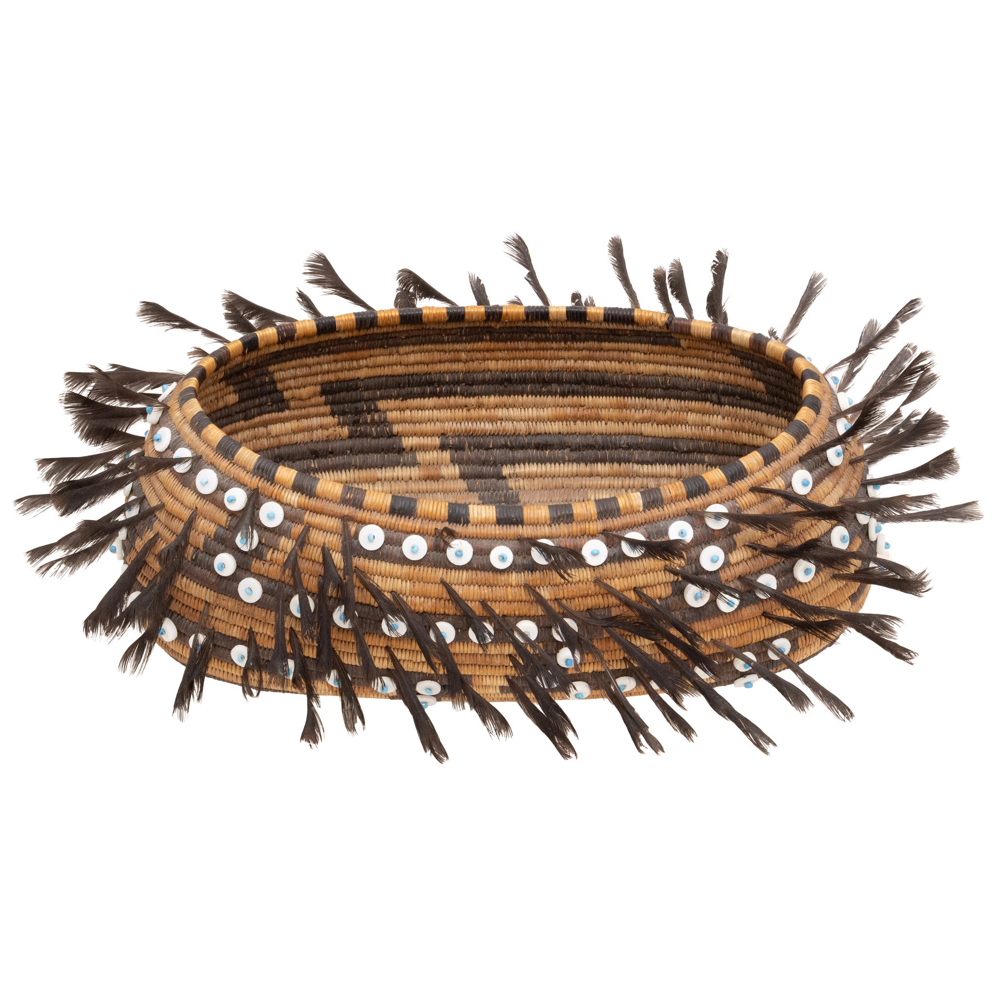 Pomo Feathered Gift Basket