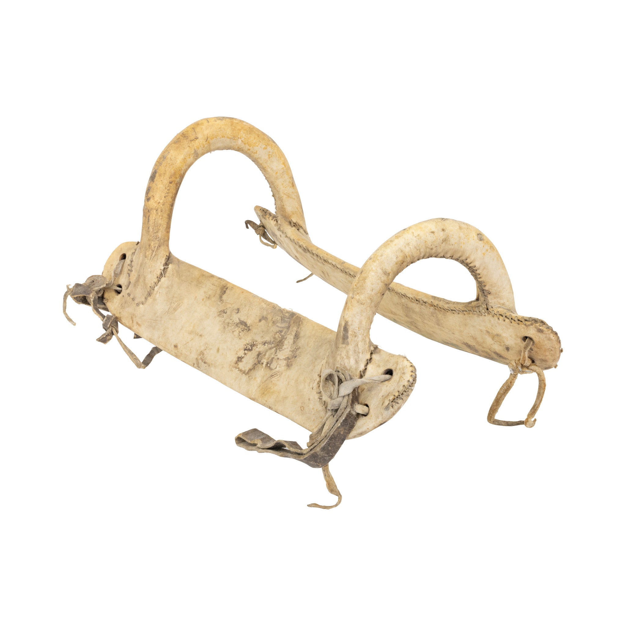 Comanche Wood and Rawhide Saddle, Native, Horse Gear, Saddle