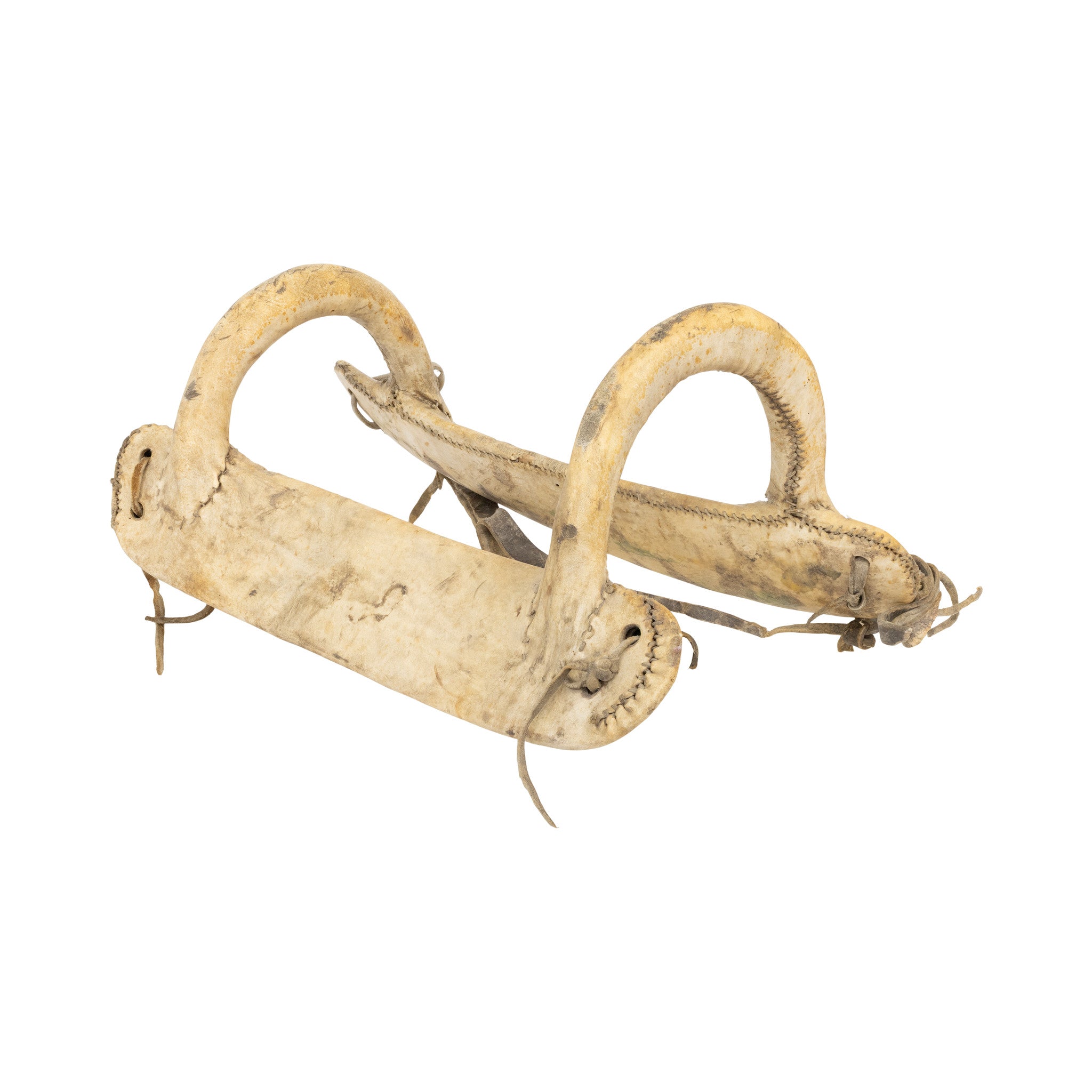 Comanche Wood and Rawhide Saddle