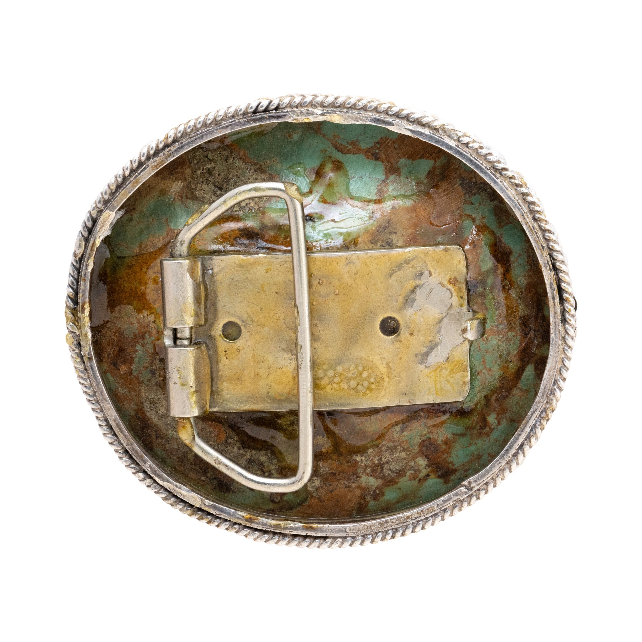 Navajo Turquoise Belt Buckle