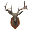 Folk Art Adirondack Deer Head Trophy Mount, Furnishings, Decor, Carving