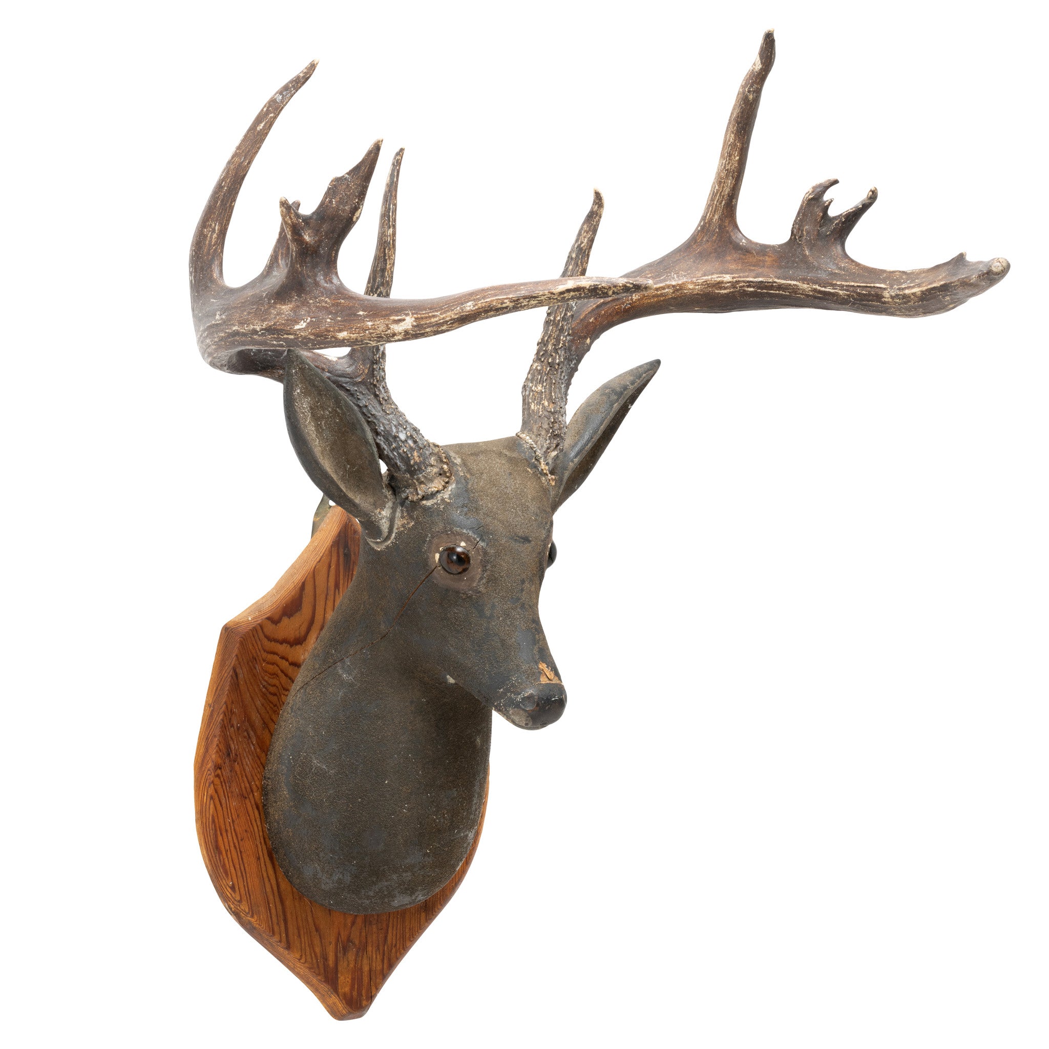 Folk Art Adirondack Deer Head Trophy Mount