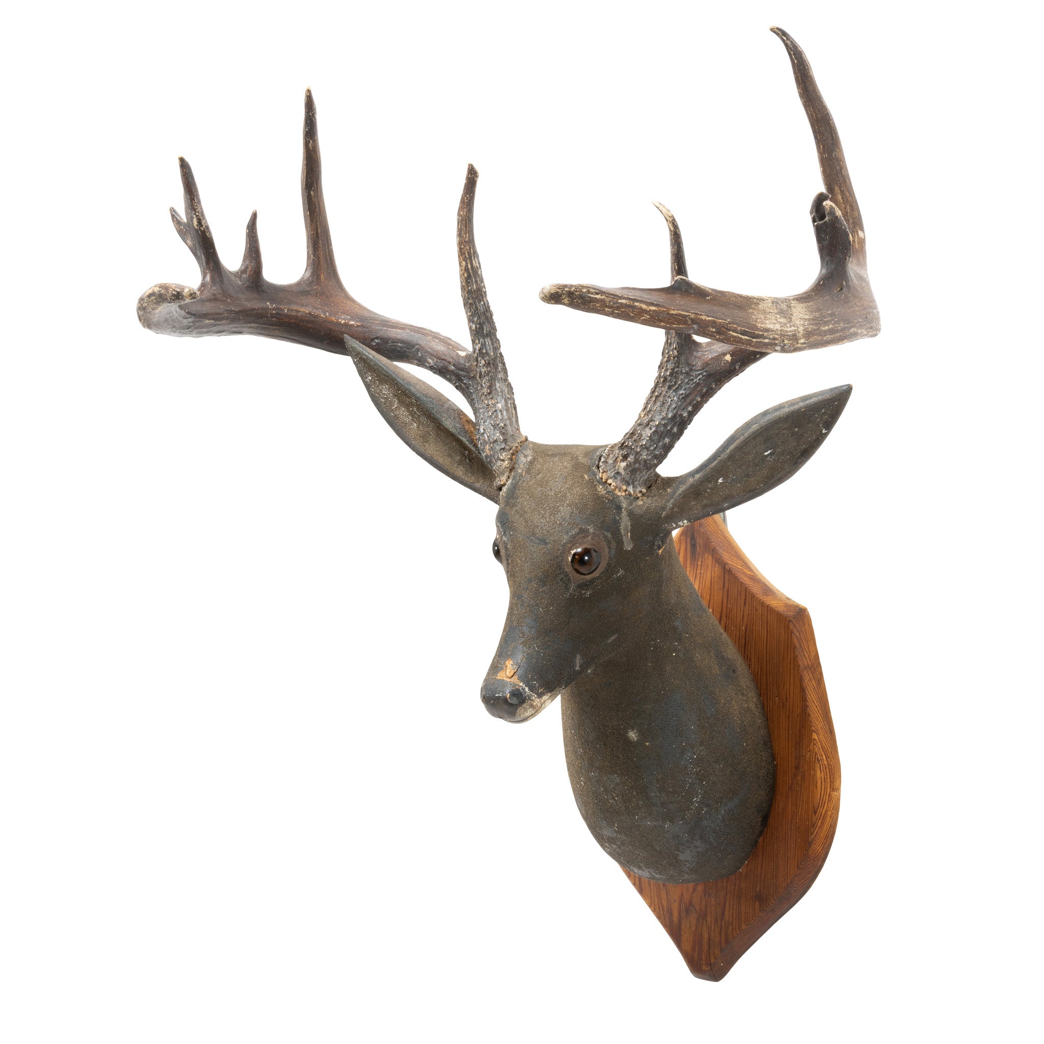 Folk Art Adirondack Deer Head Trophy Mount