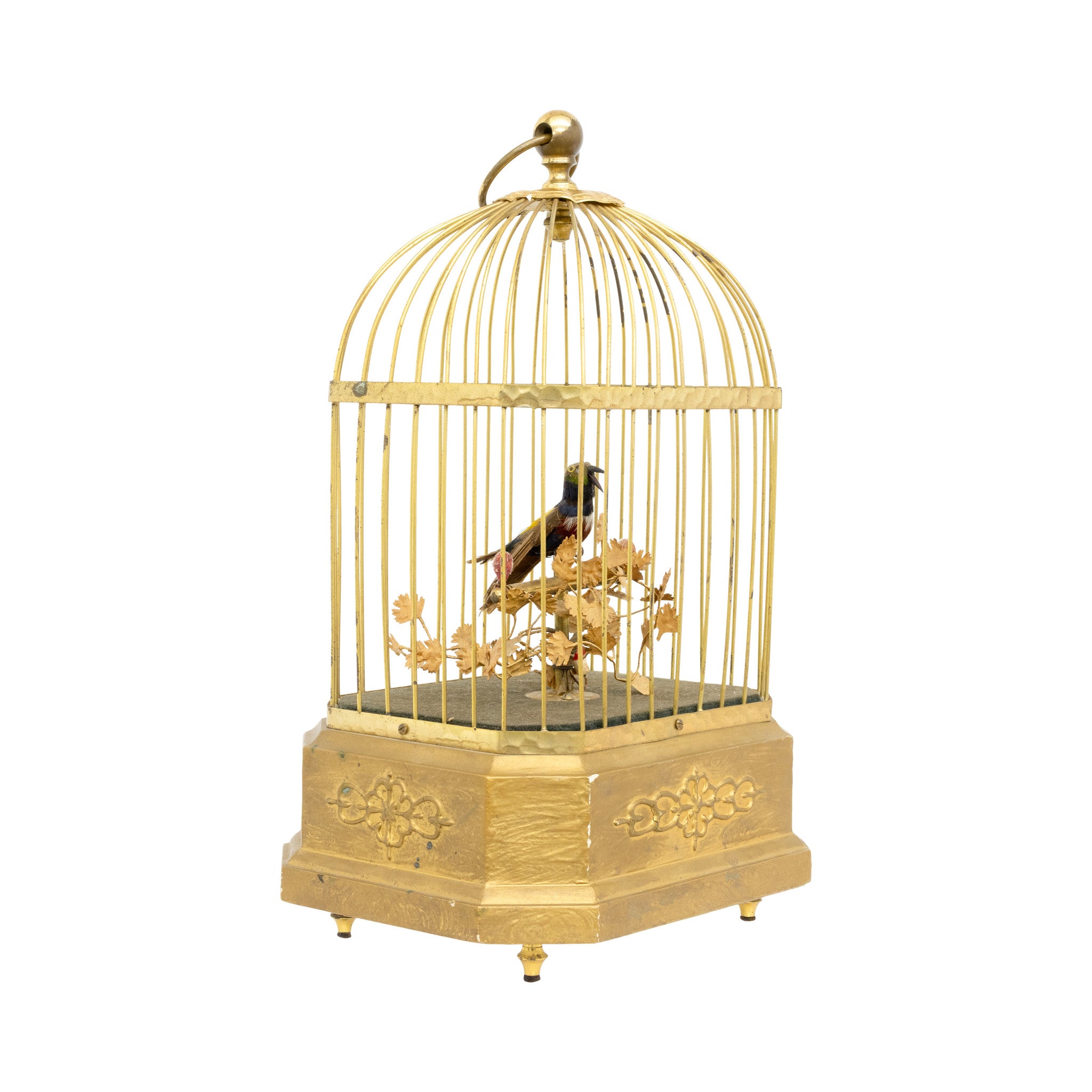 French Singing Bird Automation Cage, Furnishings, Decor, Other
