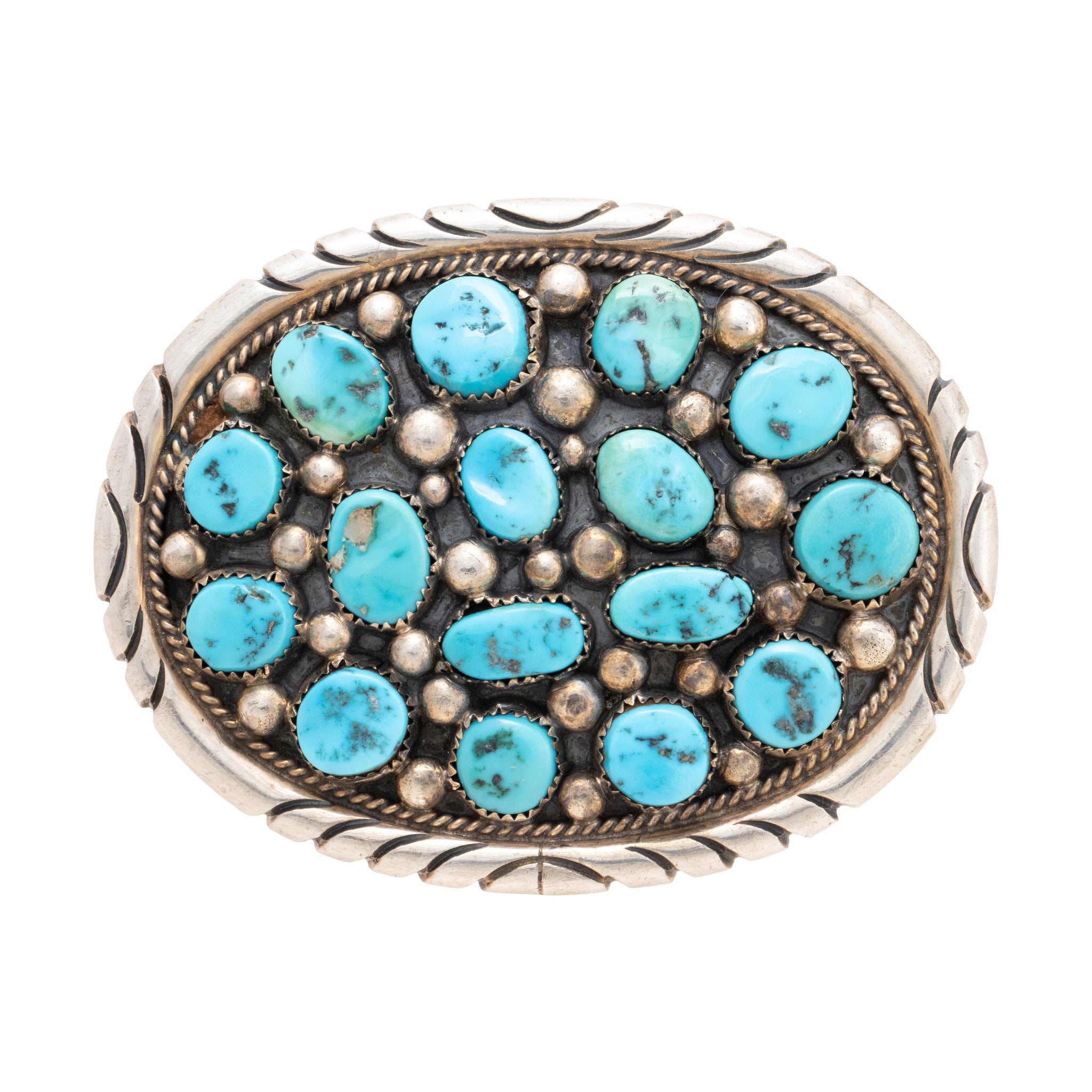 Navajo Turquoise Buckle, Jewelry, Buckle, Native
