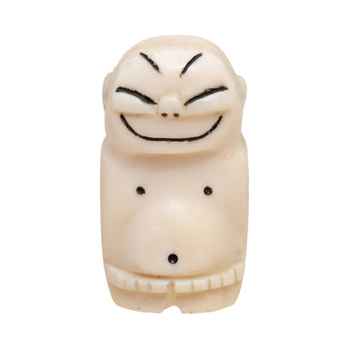 Inuit Walrus Ivory Billiken, Native, Carving, Ivory