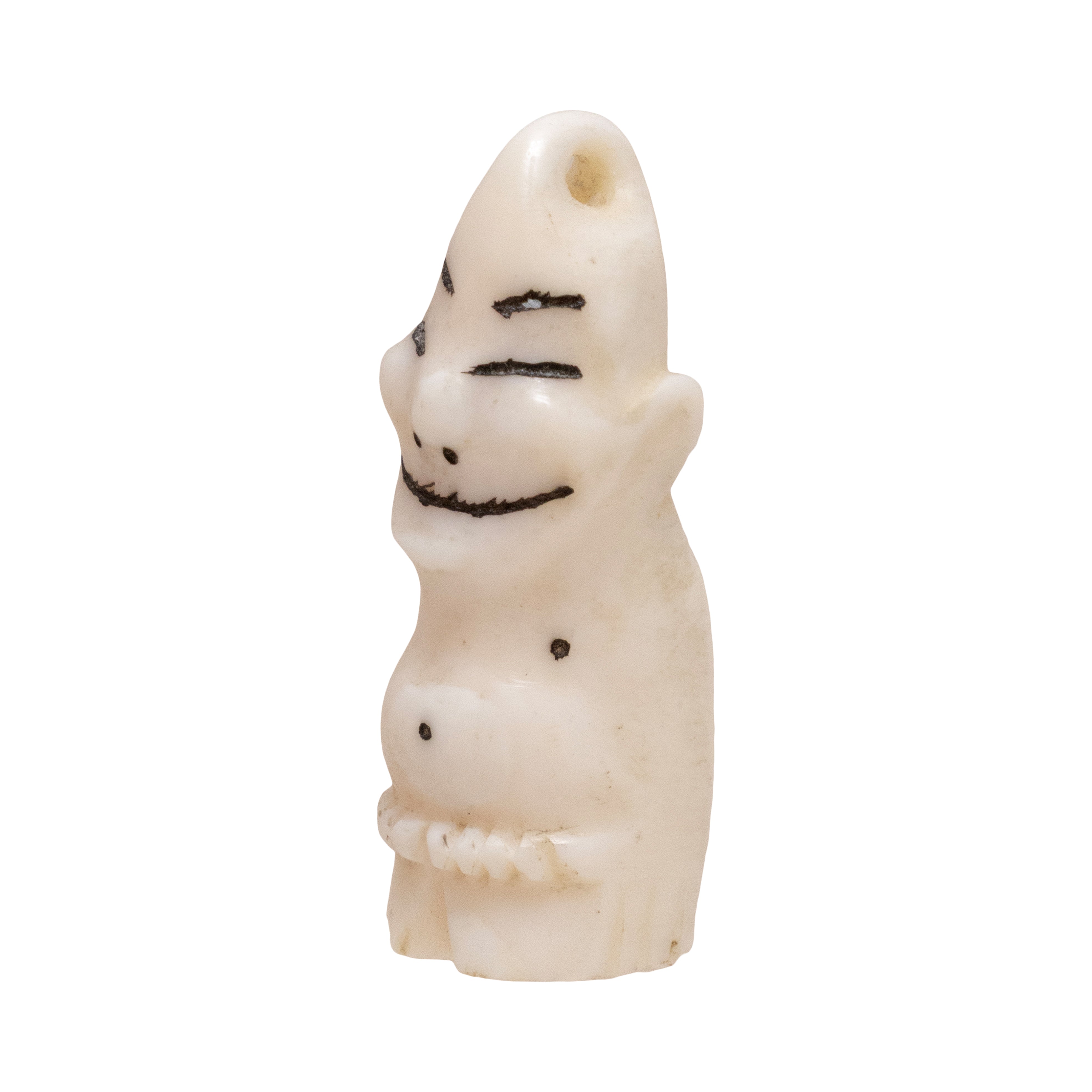 Miniature Walrus Ivory Billiken Charm