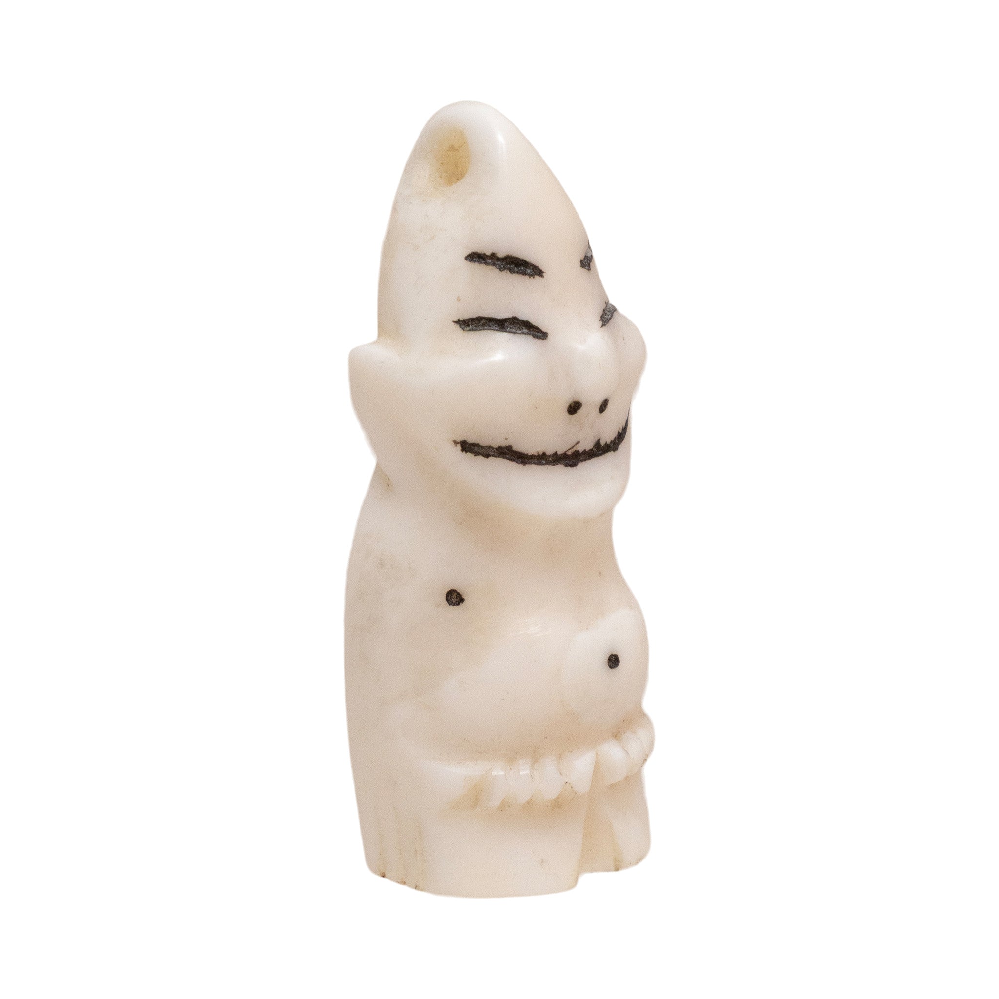 Miniature Walrus Ivory Billiken Charm