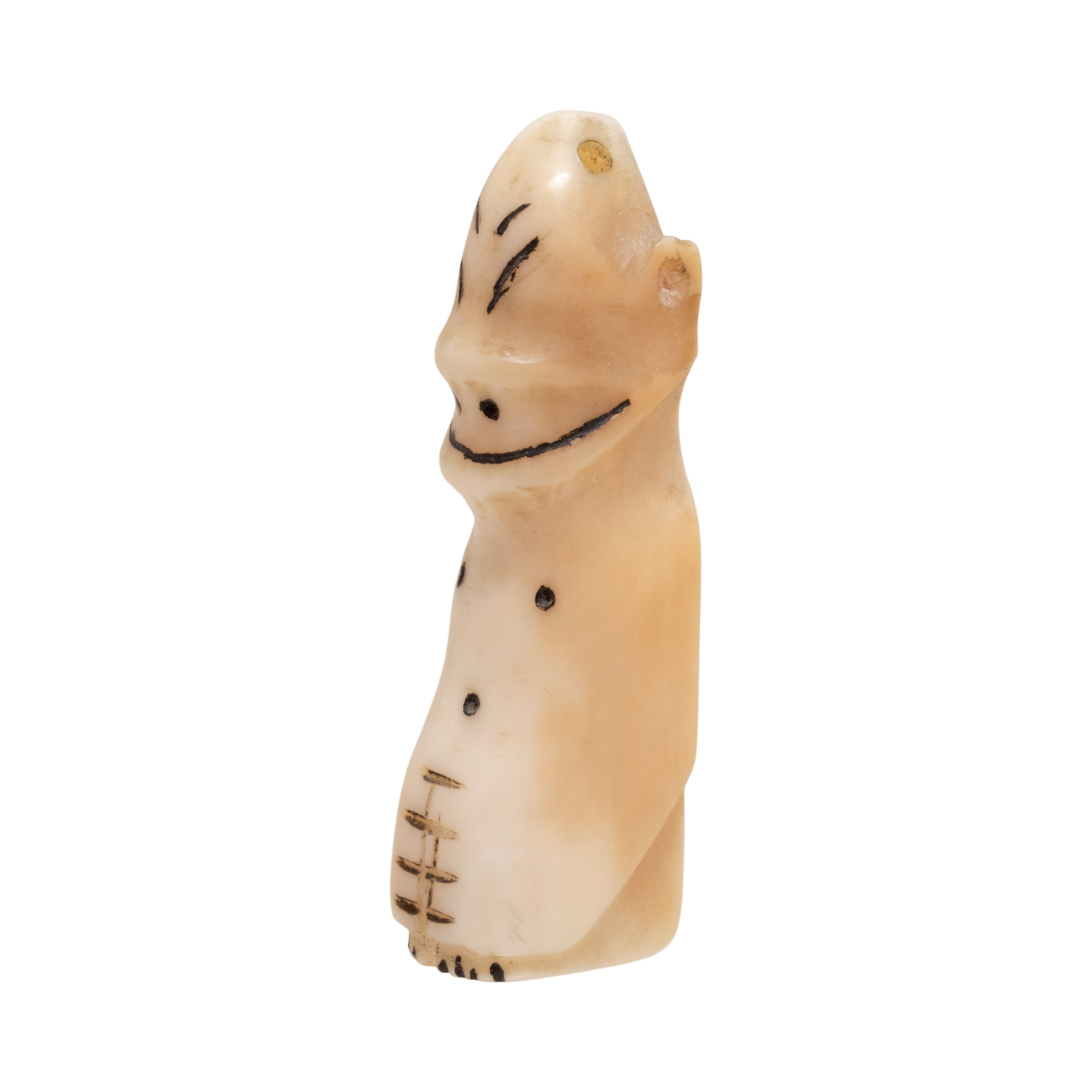 Pair Inuit Walrus Ivory Billikens