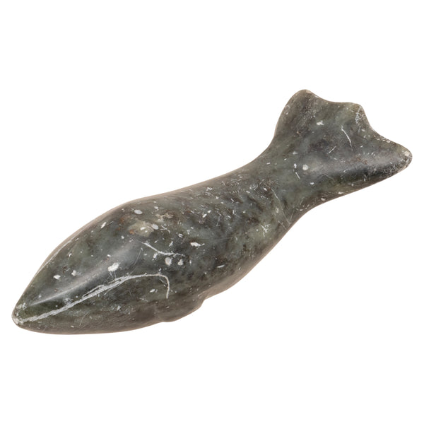 Inuit Soapstone Whale, Native, Carving, Ivory