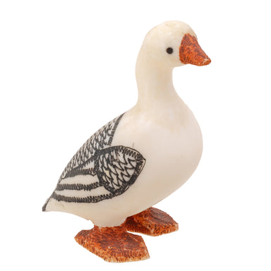 Inuit Carved Walrus Eider, Native, Carving, Ivory