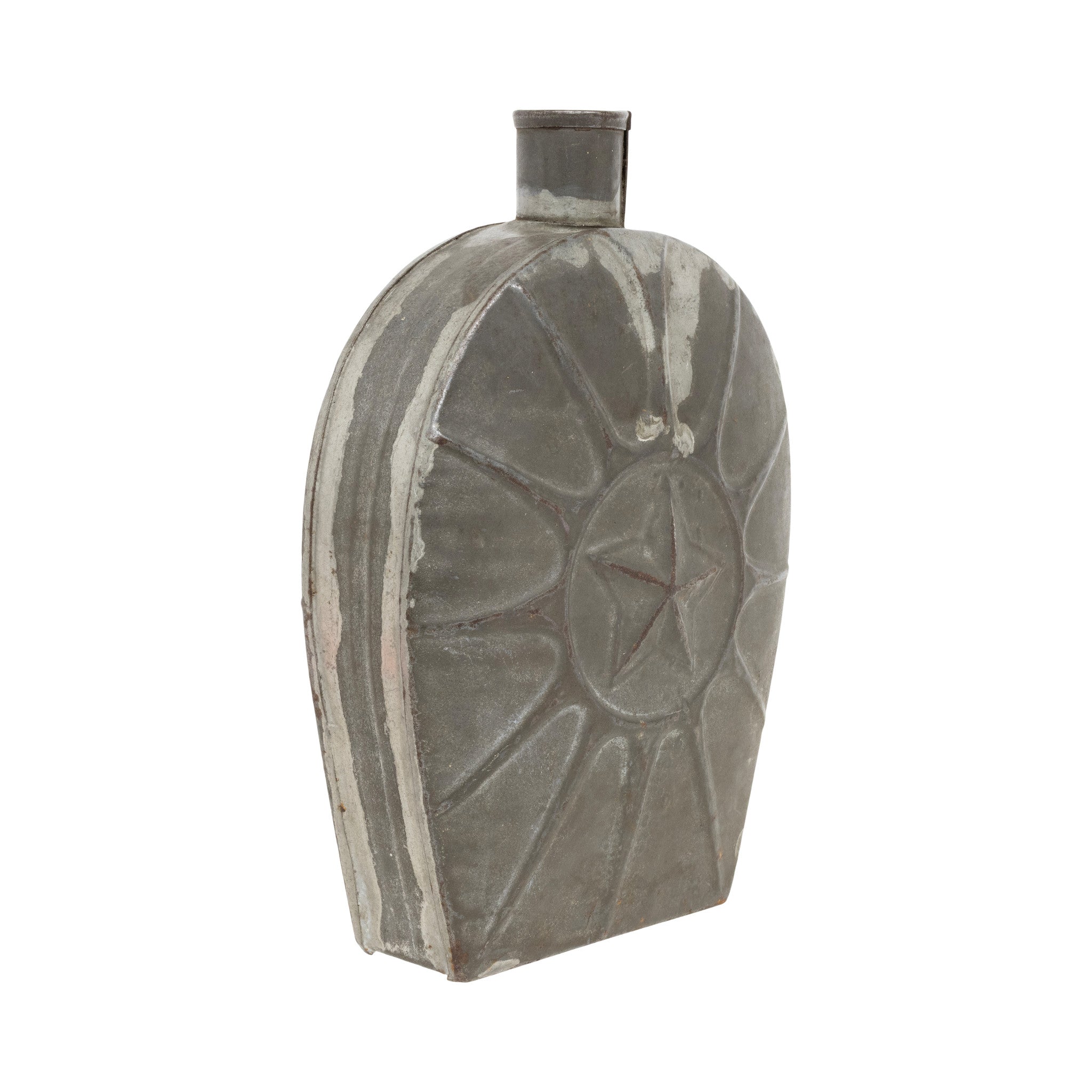 Civil War Texas Officer's Star Flask