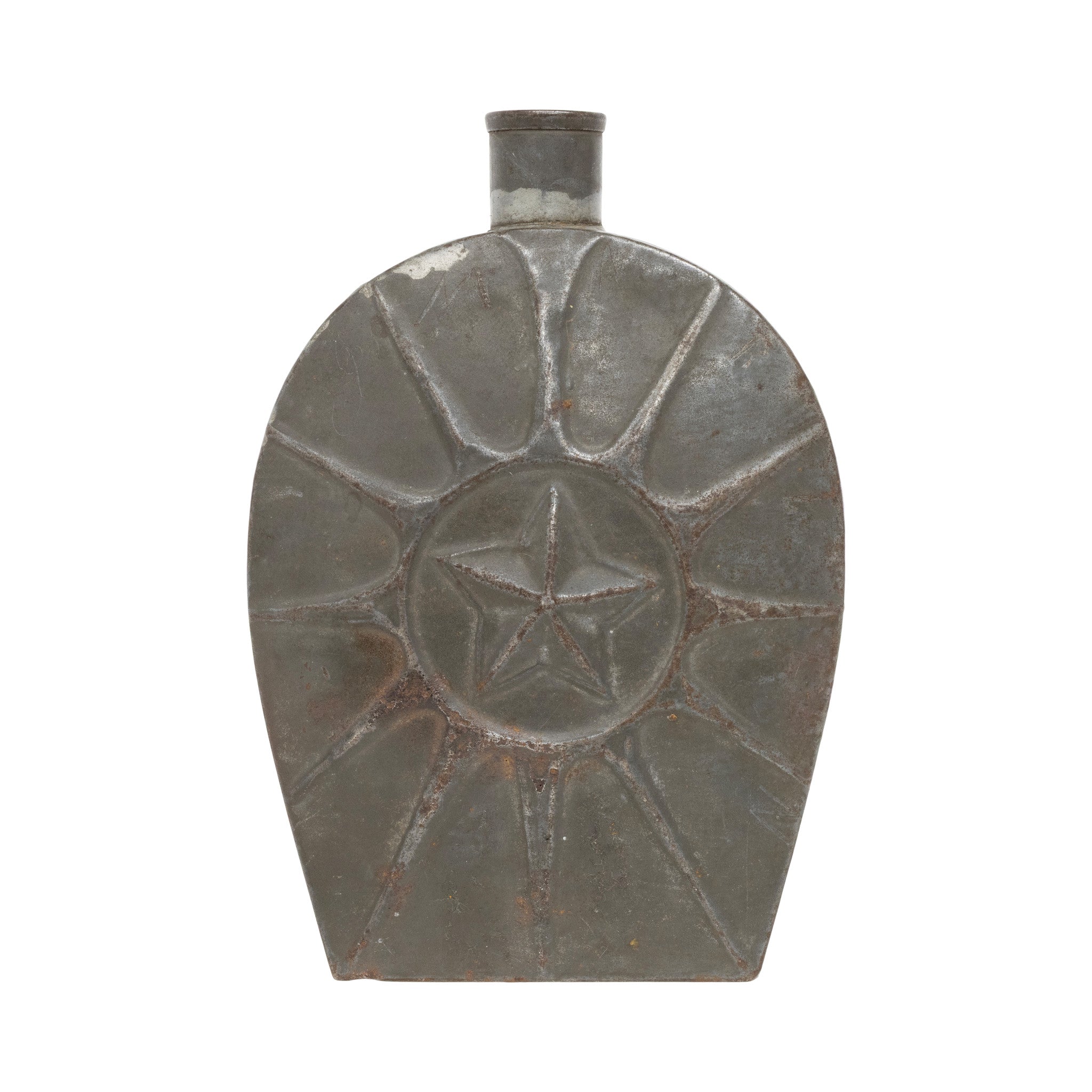 Civil War Texas Officer's Star Flask