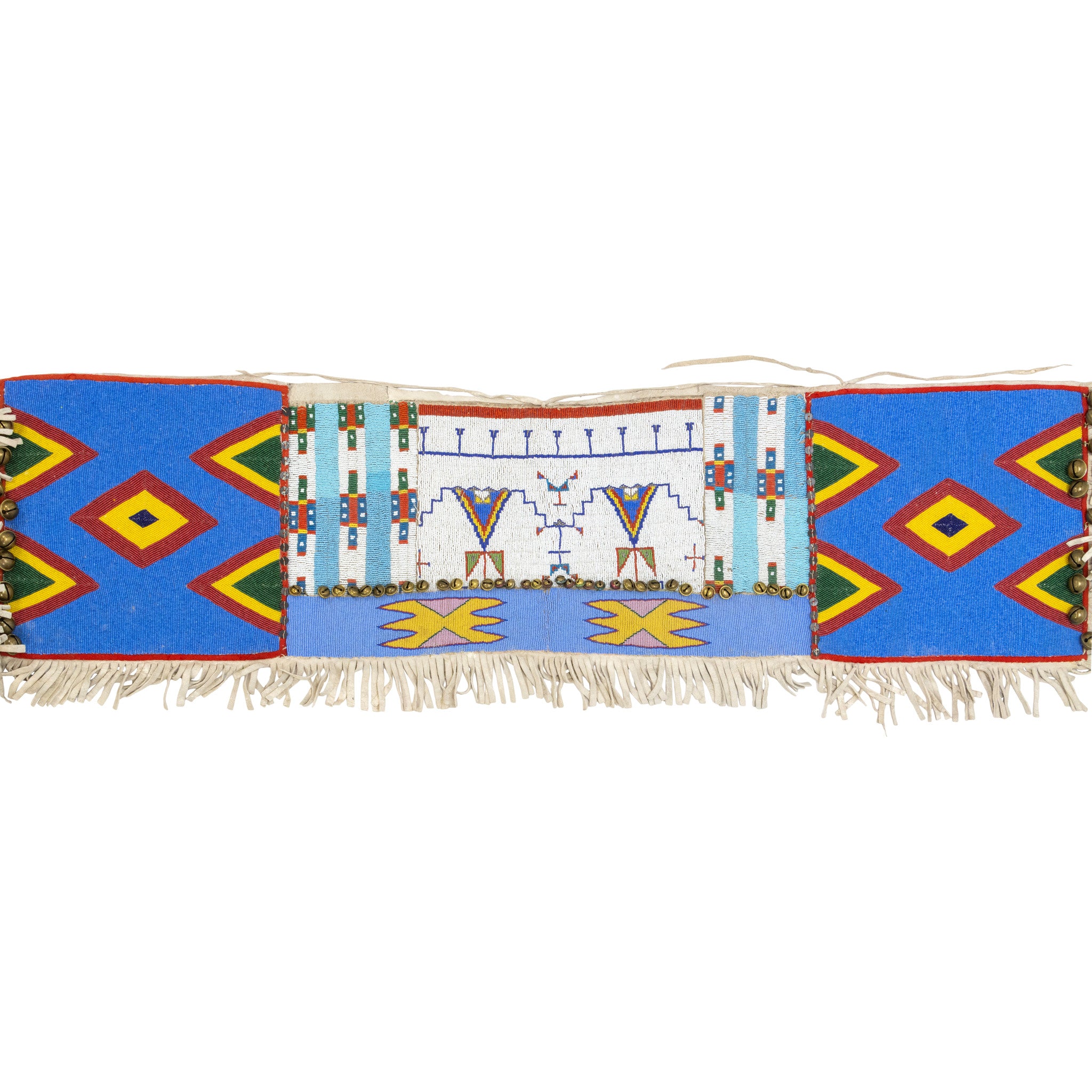 Large Plateau Fully Beaded Saddle Throw