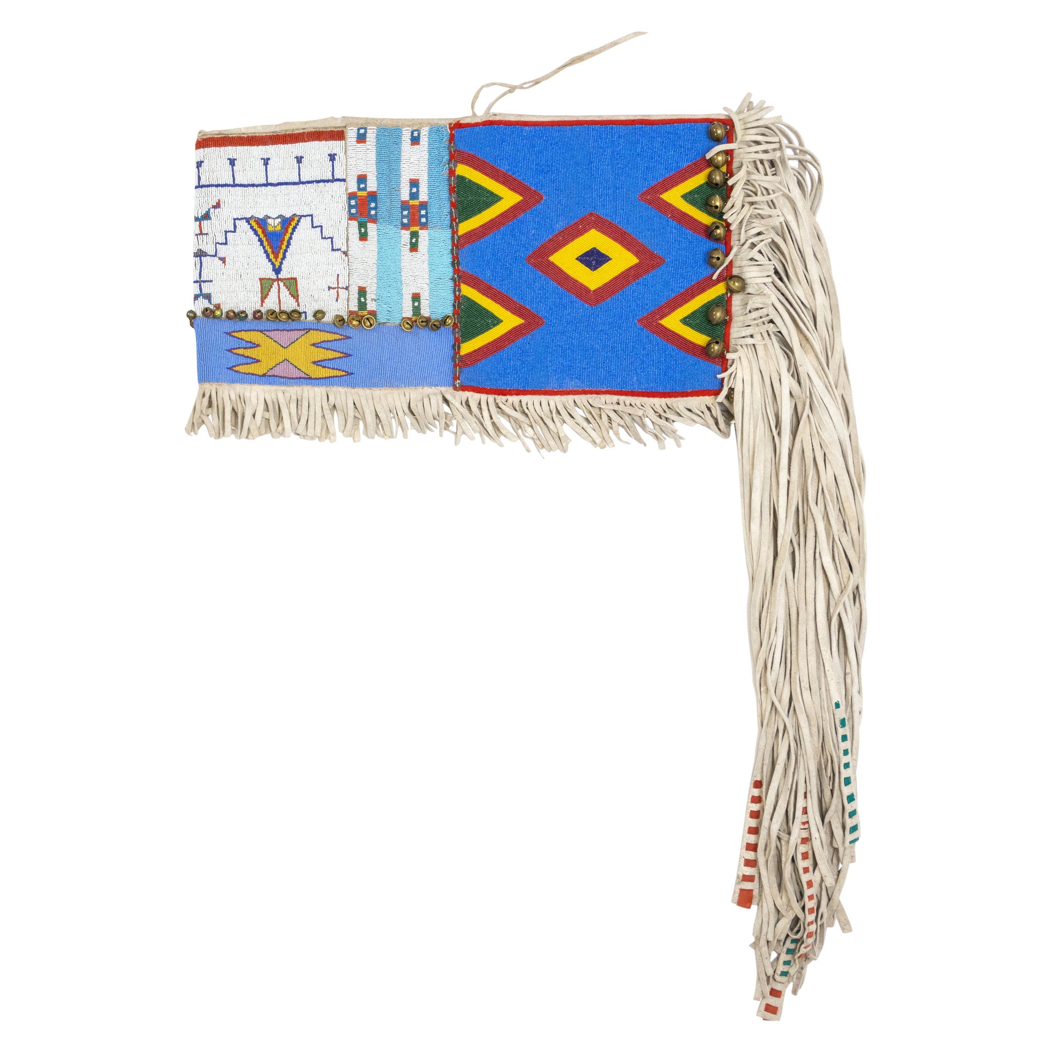 Large Plateau Fully Beaded Saddle Throw