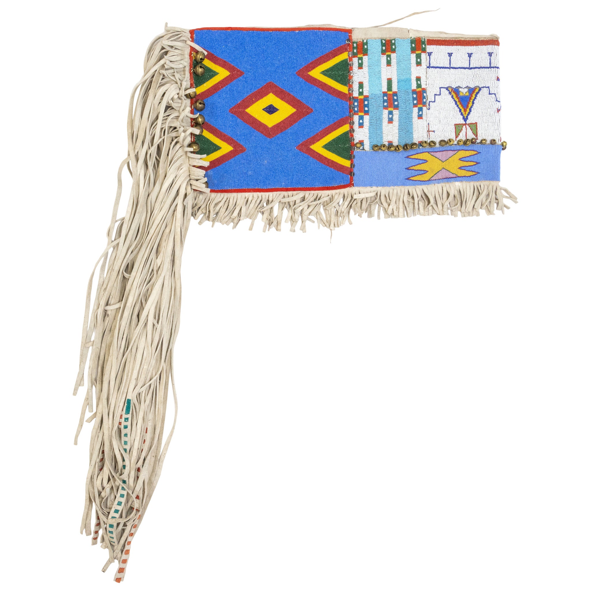 Large Plateau Fully Beaded Saddle Throw