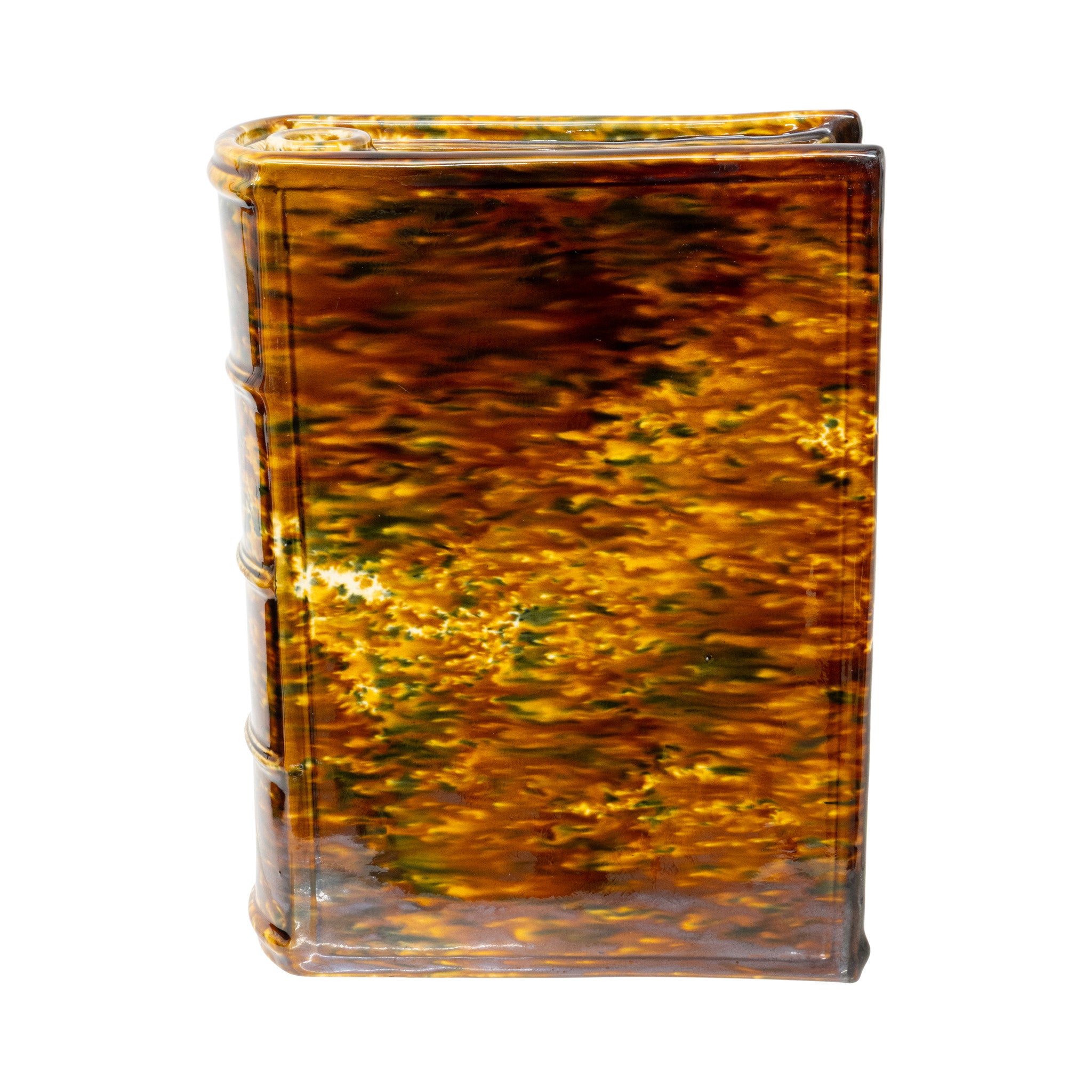 Large Bennington Pottery Flint Book Flask