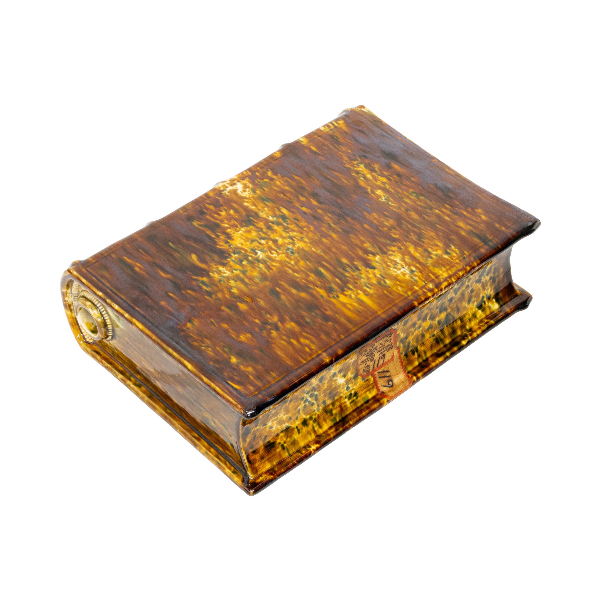 Large Bennington Pottery Flint Book Flask