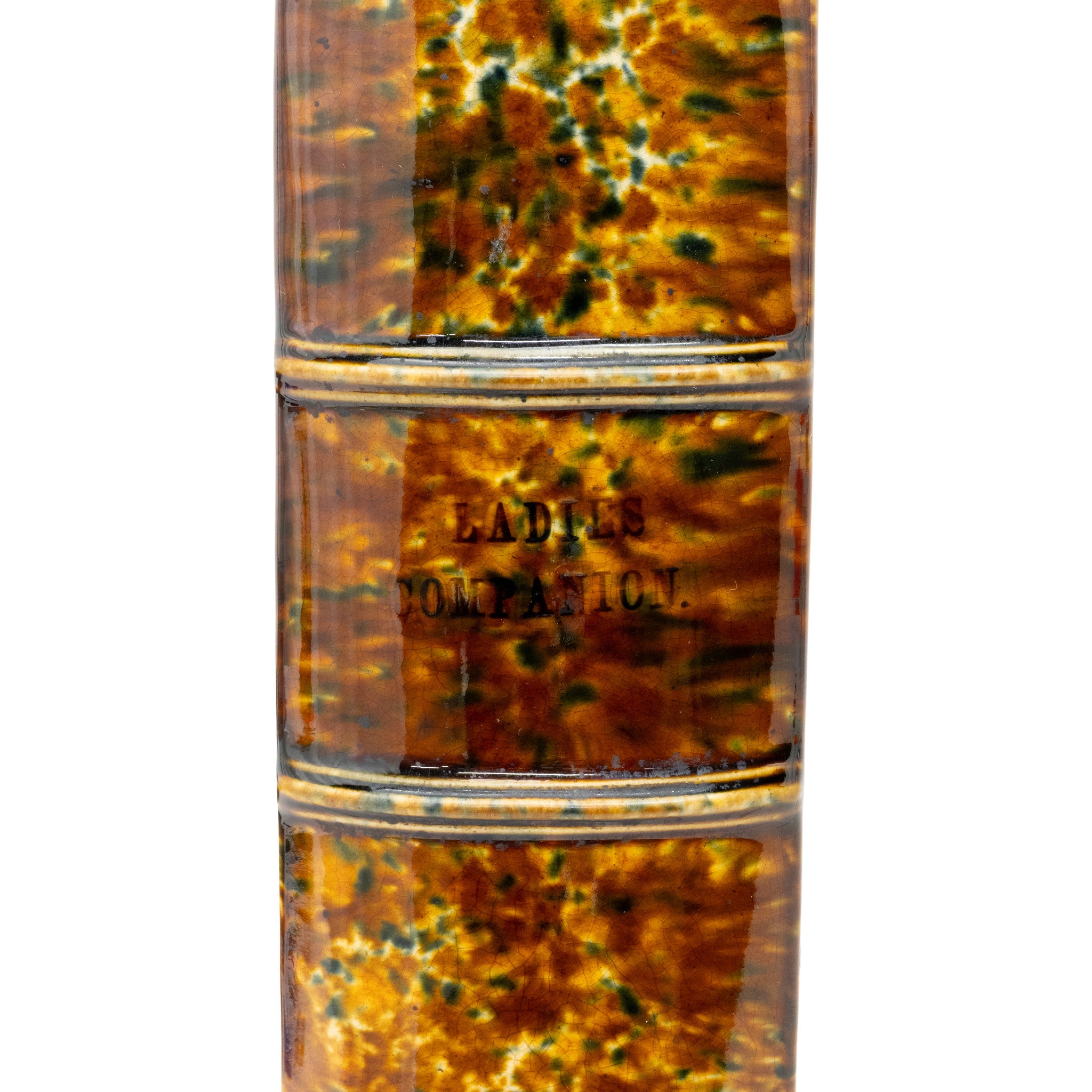 Large Bennington Pottery Flint Book Flask