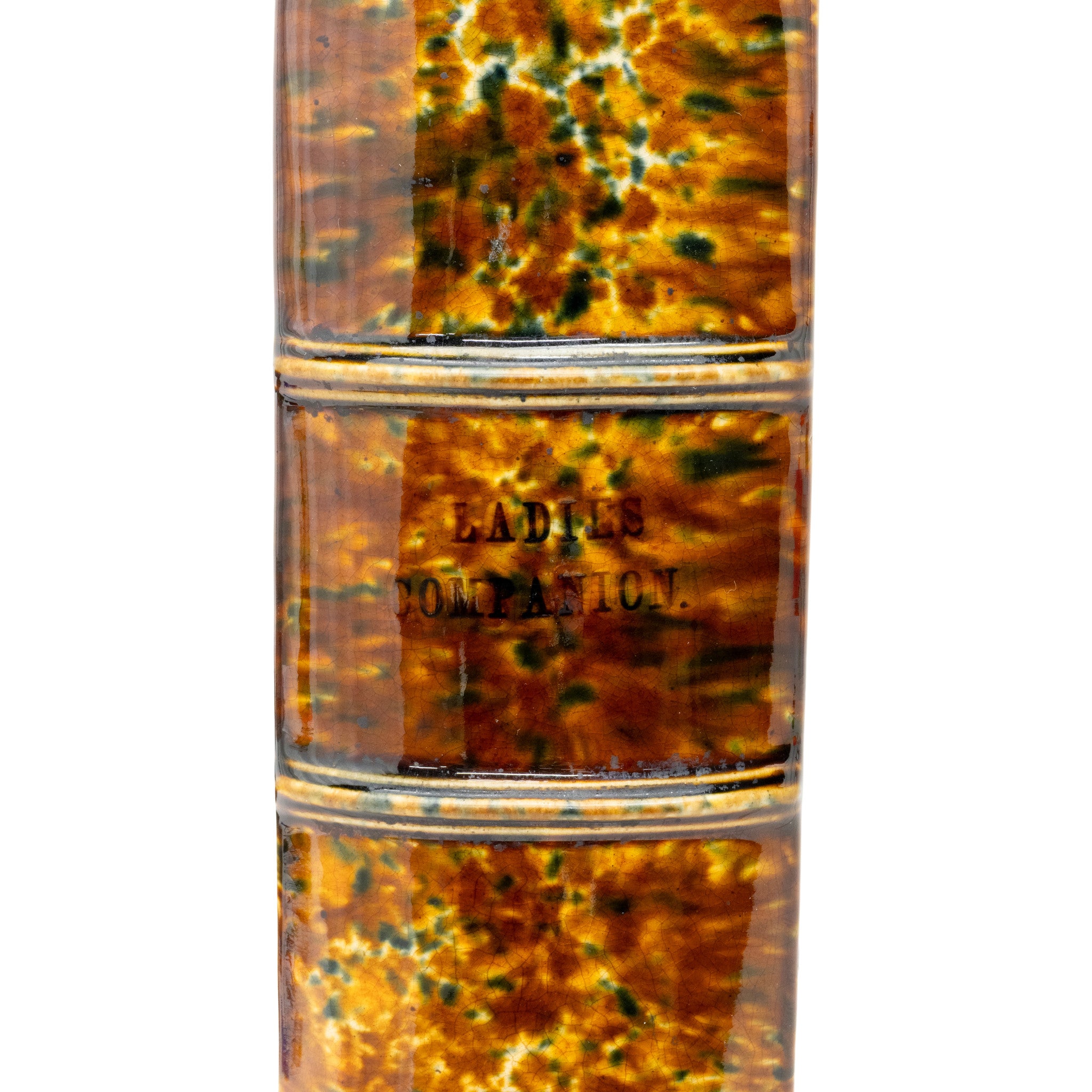 Large Bennington Pottery Flint Book Flask