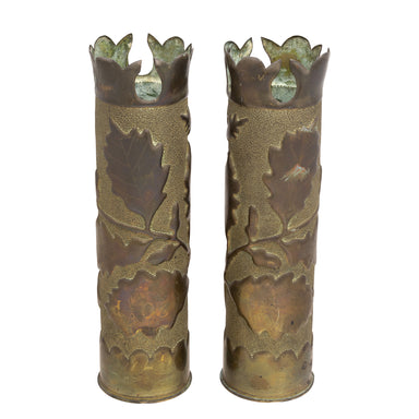Trench Art Pair, Furnishings, Decor, Trench Art